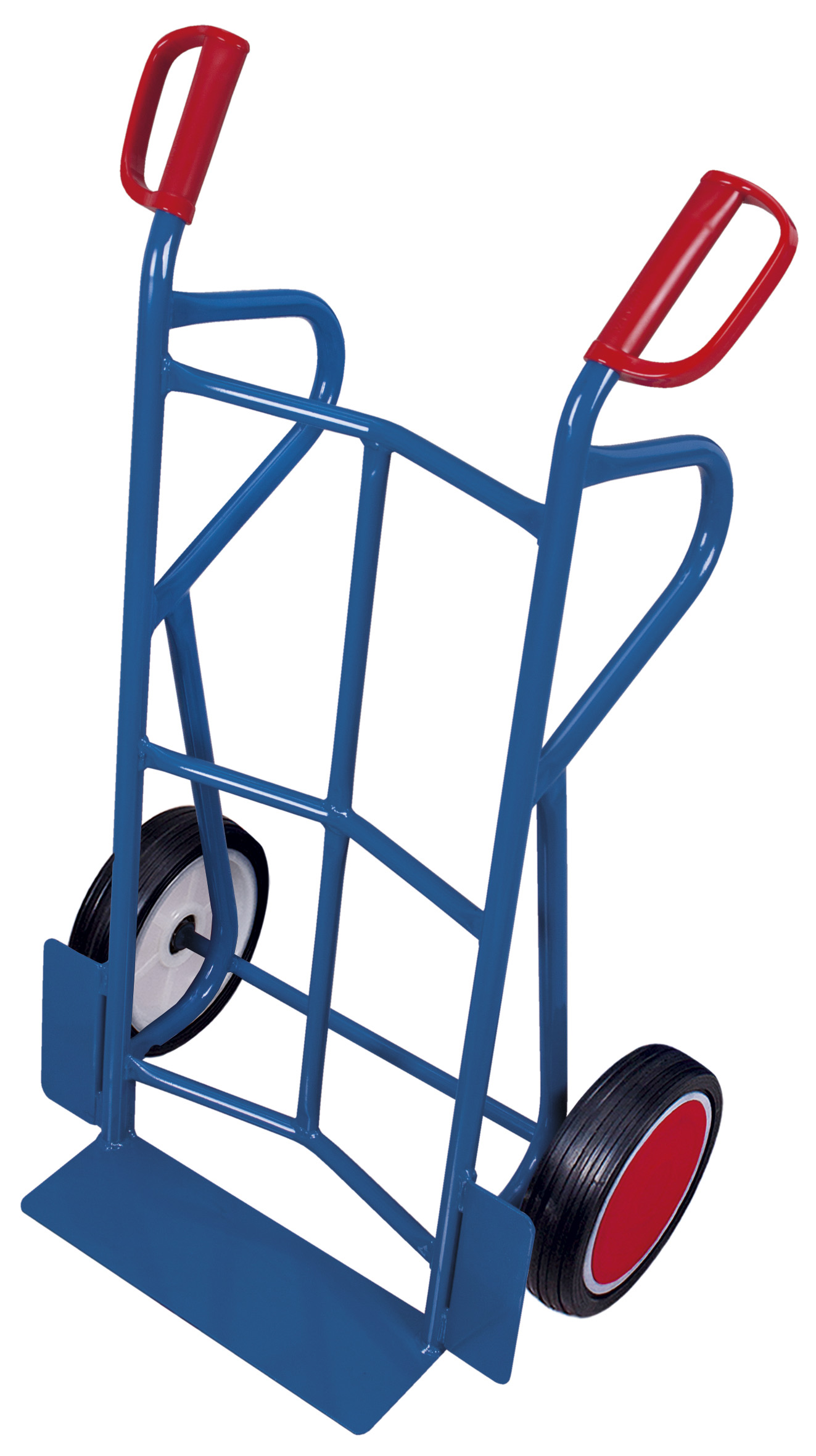 Robuste Stahlrohrkarre mit Vollgummibereifung 250 kg, Schaufel 450 × 120 mm, RAL 5010 – ideal für Werkstatt & Lager Robuste Stahlrohrkarre mit Vollgummibereifung 250 kg, Schaufel 450 × 120 mm, RAL 5010 – ideal für Werkstatt & Lager