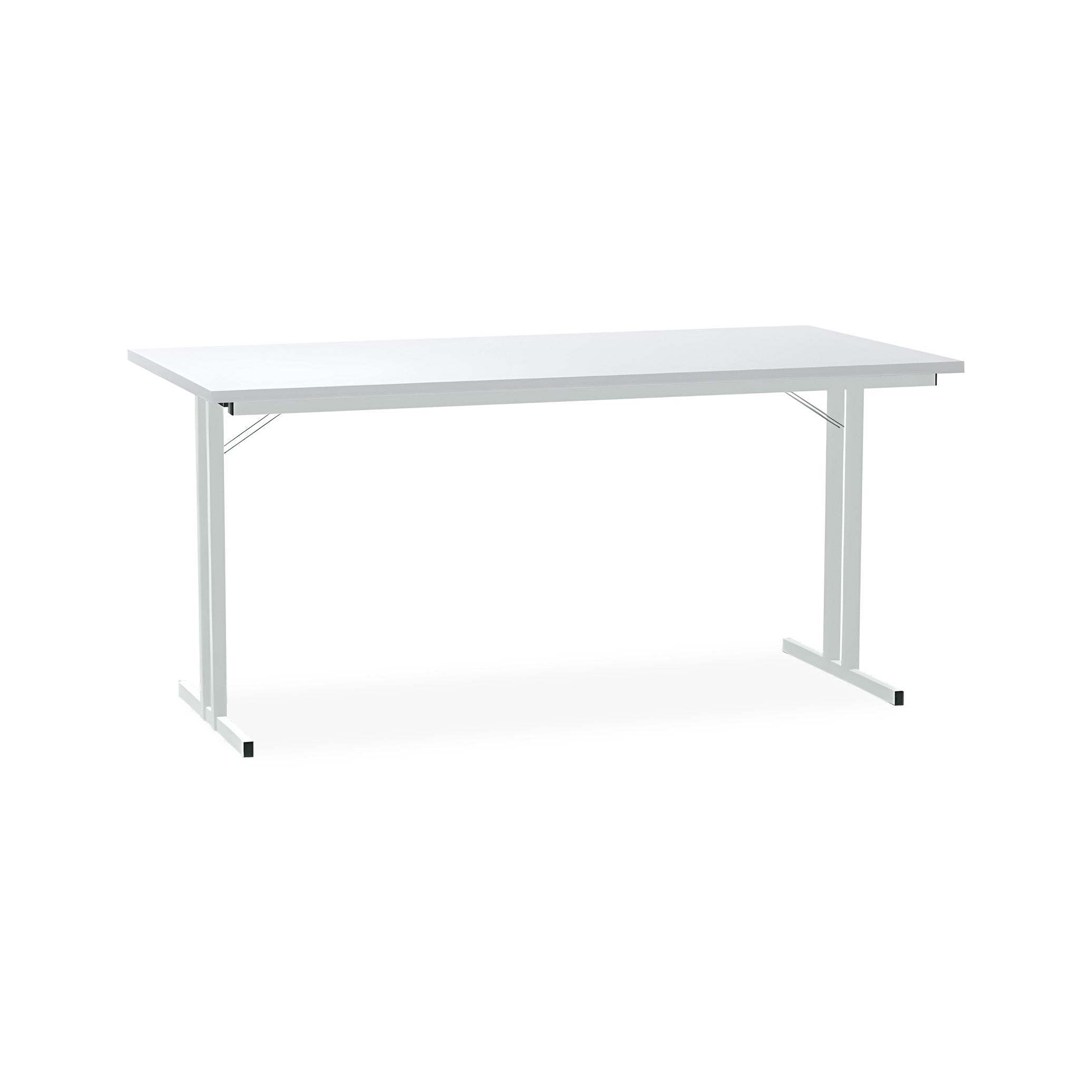 Solider Klapptisch 1600 × 800 mm – mit T-Fuß, Höhe 750 mm, Farbe Lichtgrau/Grau Solider Klapptisch 1600 × 800 mm – mit T-Fuß, Höhe 750 mm, Farbe Lichtgrau/Grau