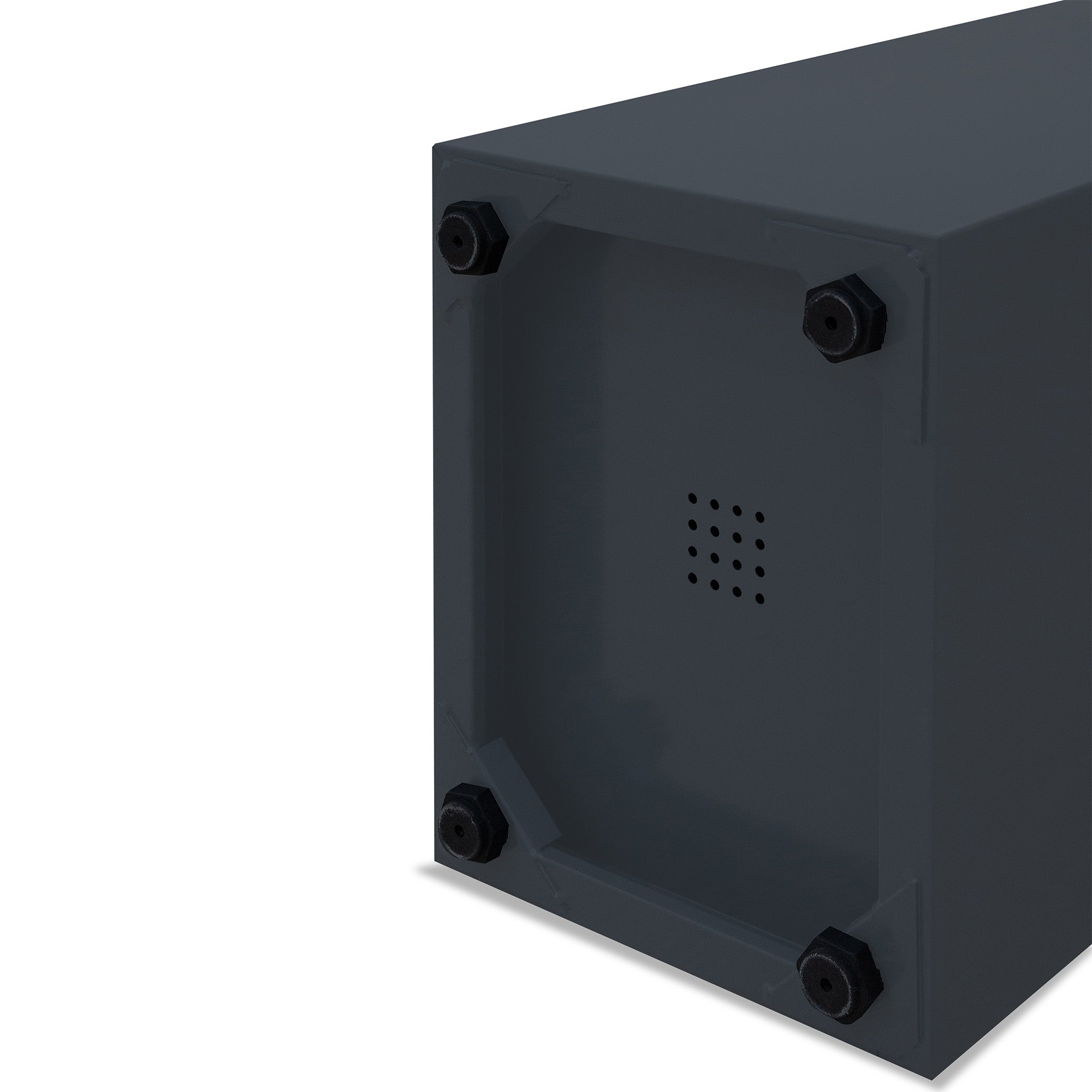 Recycling-Mülleimer mit Cover, Softclose-Funktion, 263 × 335 × 700 mm, Farbe Schwarz