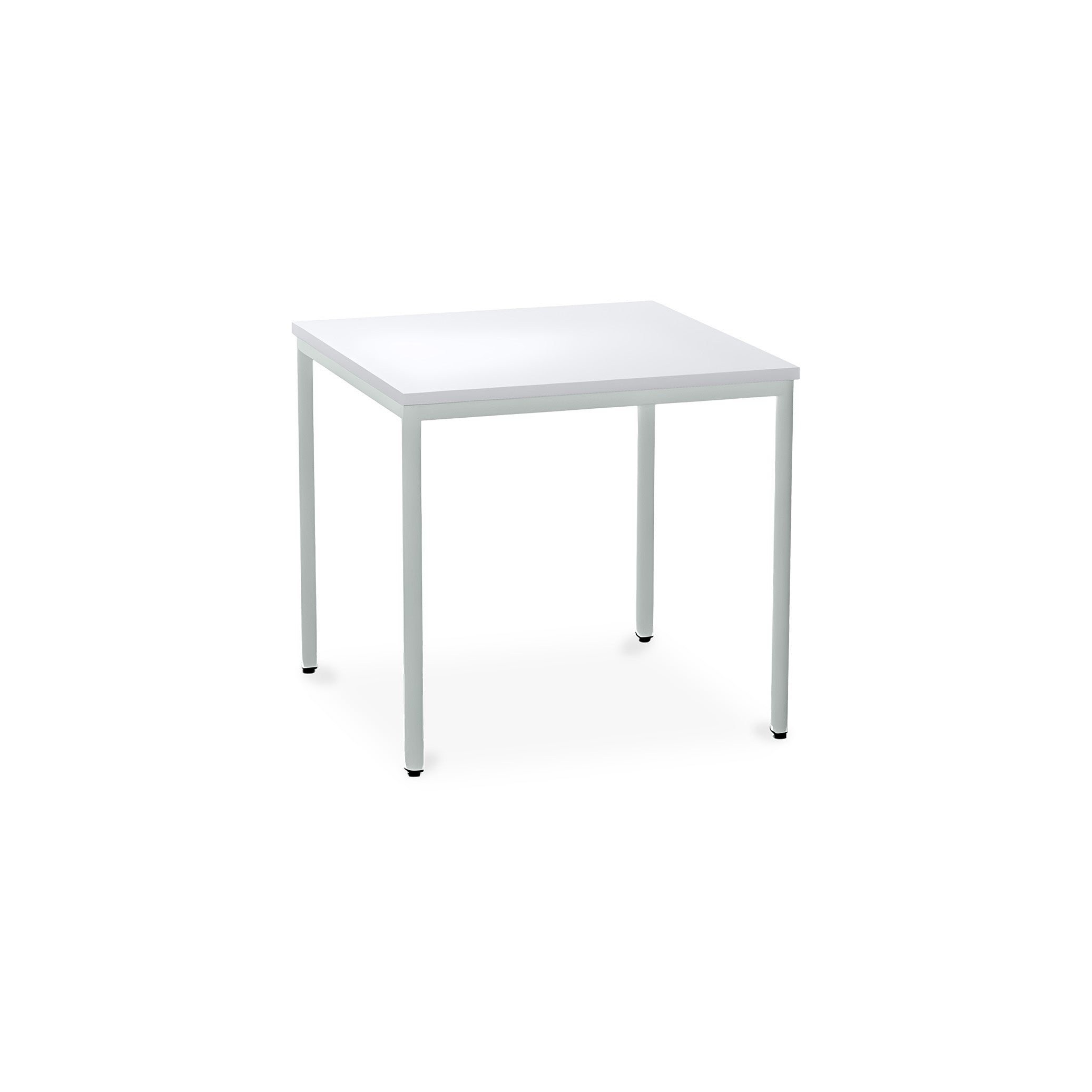 Stabiler Mehrzwecktisch 800 × 800 × 750 mm, Rechteckfüße, Farbe Lichtgrau/Grau – robust und vielseitig einsetzbar Stabiler Mehrzwecktisch 800 × 800 × 750 mm, Rechteckfüße, Farbe Lichtgrau/Grau – robust und vielseitig einsetzbar