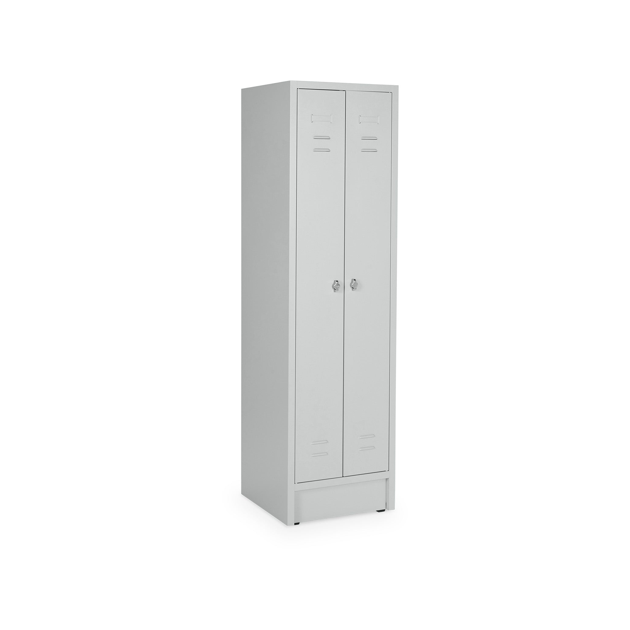 Kleiderspind 2 Abteile für 2 Personen 300mm, lichtgrau