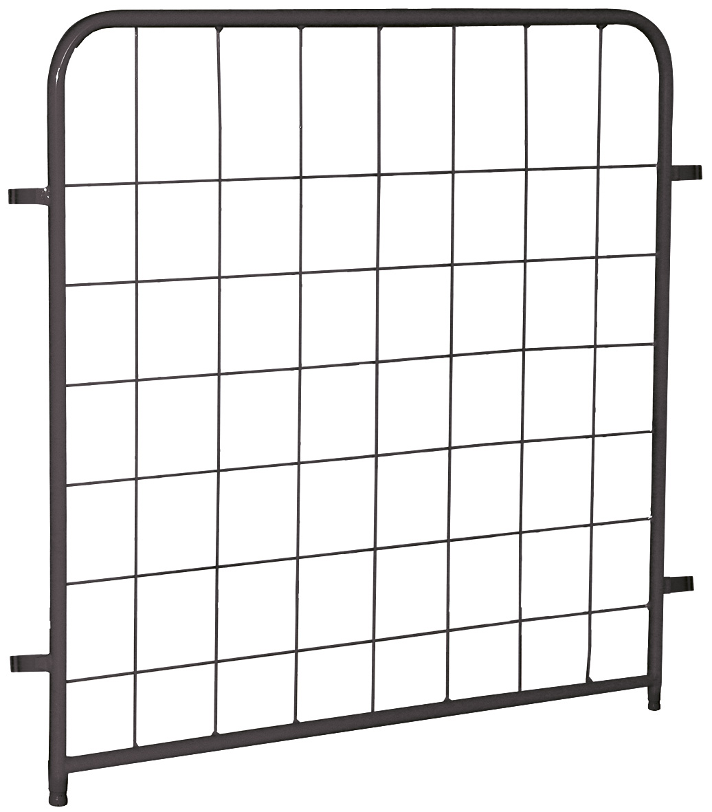 Stabile Längswand 925 × 925 mm in RAL 7016 für Paket- und Etagenwagen, Drahtgitter 120 × 120 mm, ideal für Lager & Werkstatt