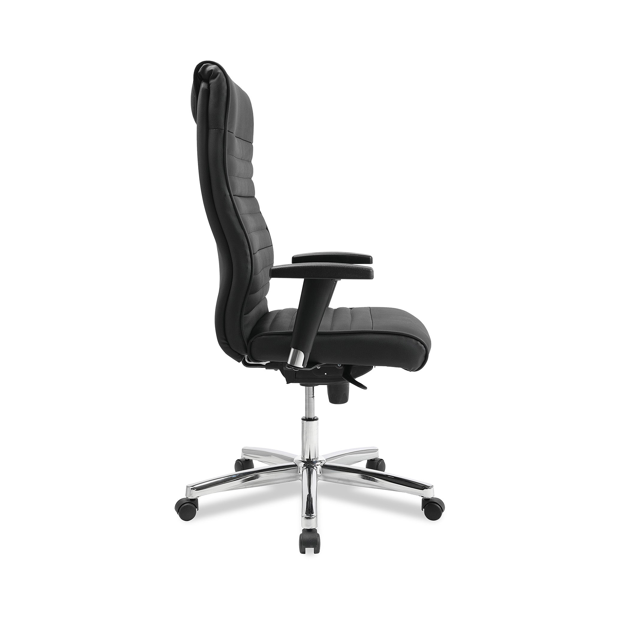 Chefsessel Prime-Time 100 – Exklusiver Ledersessel mit Synchronmechanik & Armlehnen, GS geprüft