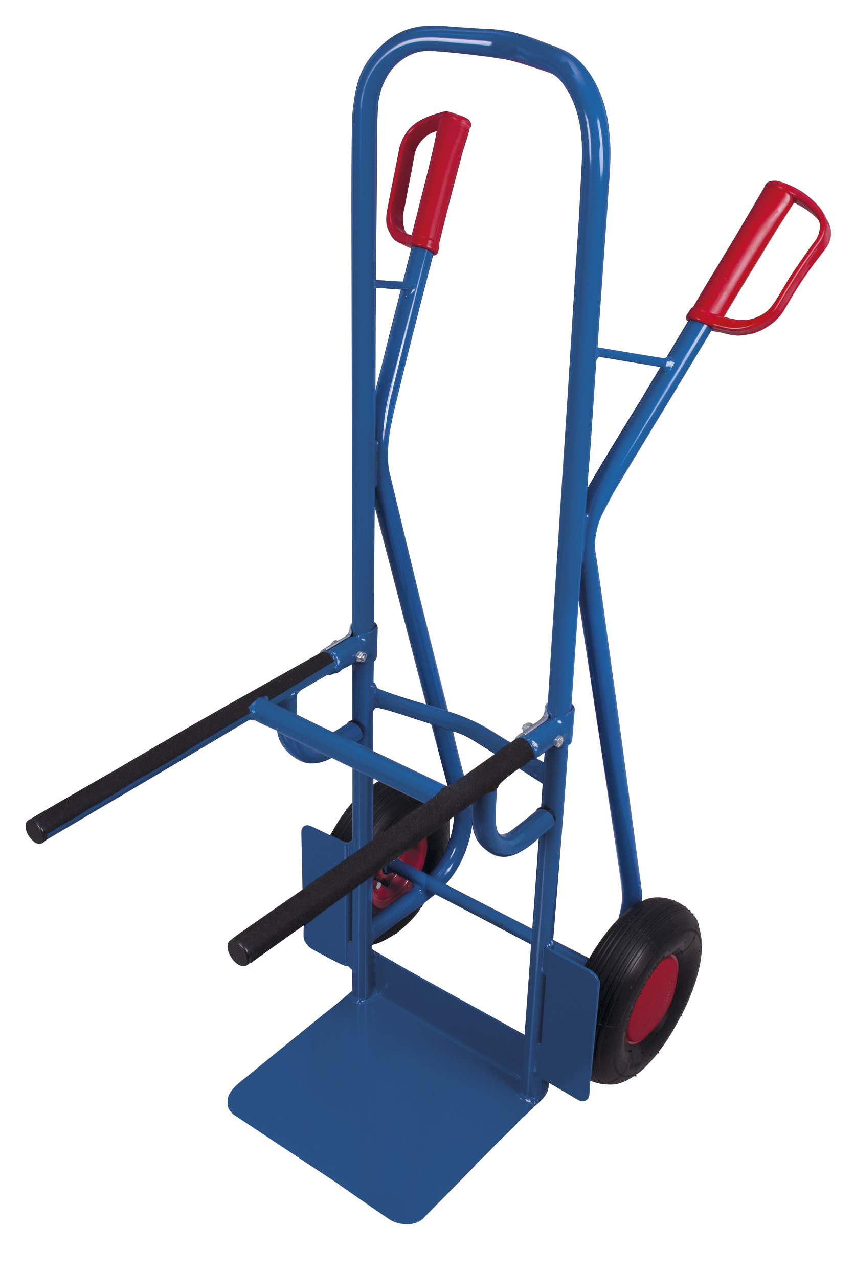 Funktionale Stuhlkarre 570 × 795 × 1305 mm mit Luftbereifung, RAL 5010, für Event & Einrichtung