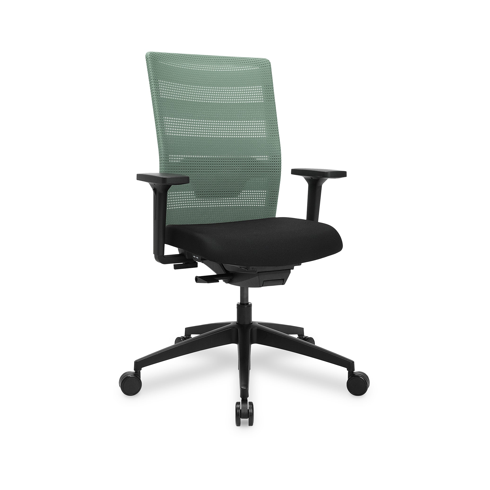 Bürodrehstuhl AIRWORK – Ergonomischer Netzrückenstuhl mit Lordosenstütze, Mint Polster, GS geprüft Bürodrehstuhl AIRWORK – Ergonomischer Netzrückenstuhl mit Lordosenstütze, Mint Polster, GS geprüft