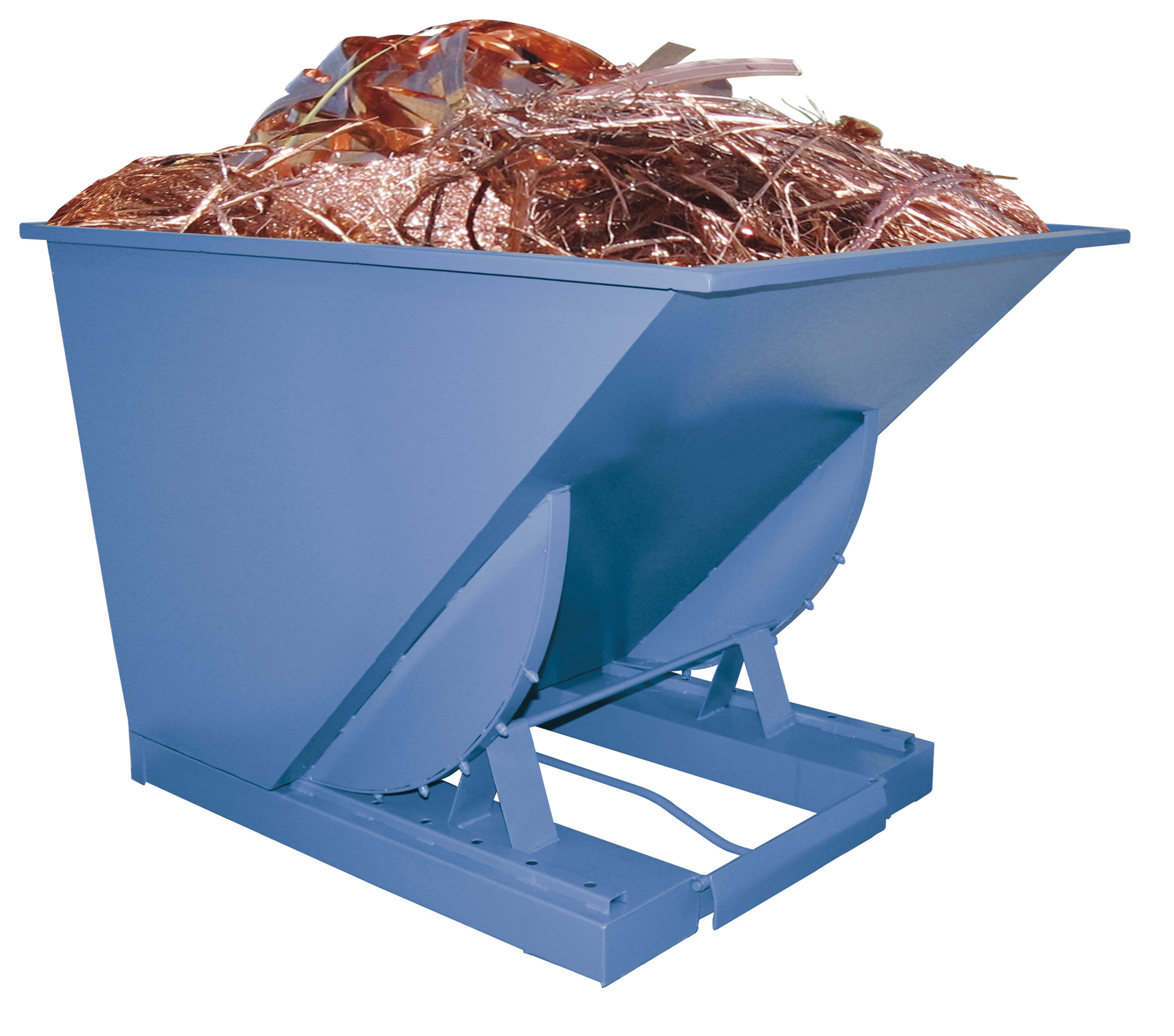 Selbstkipper mit Abrollsystem, 300 l Volumen, 1500 kg Traglast, RAL 5010