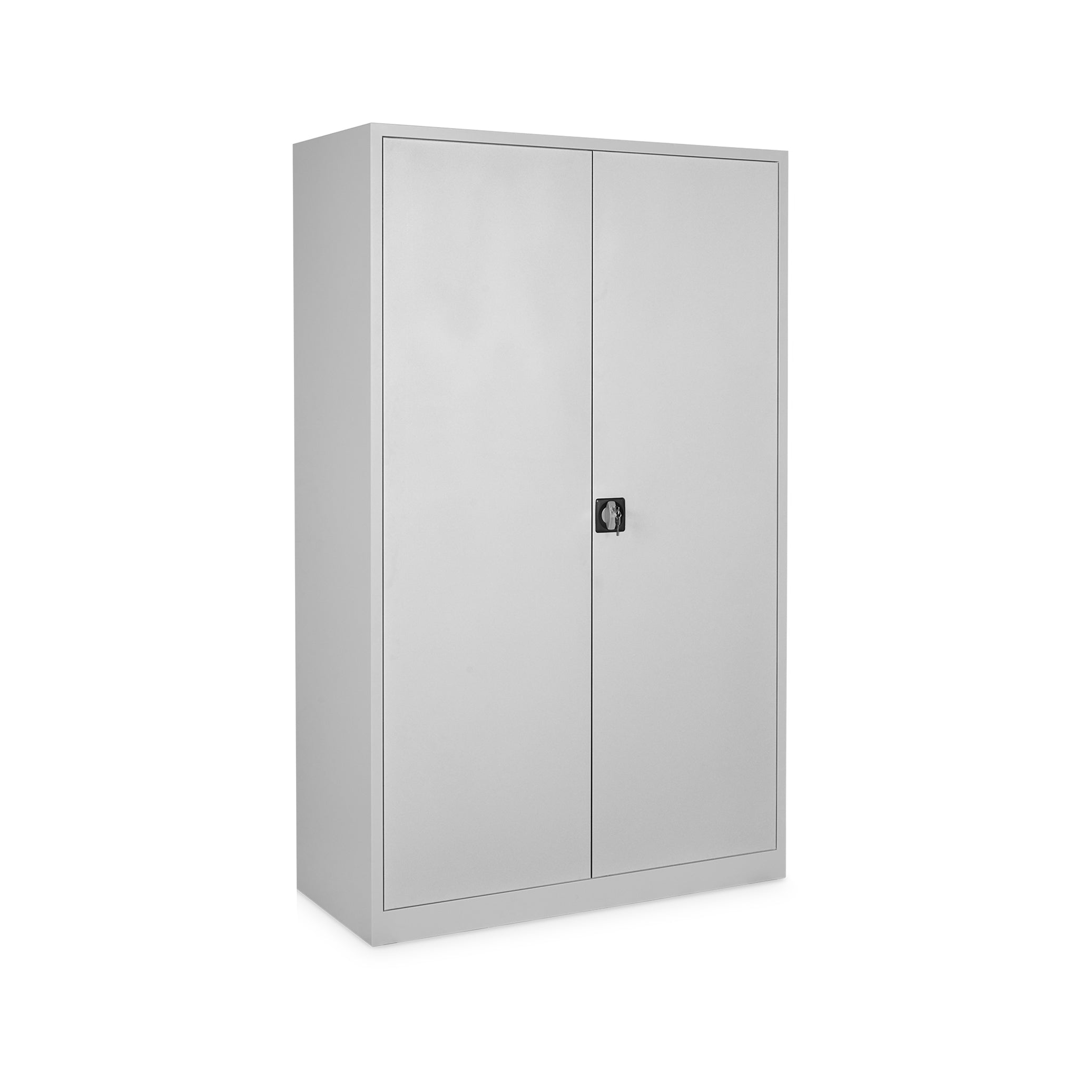 Breiter Flügeltürenschrank 1200 × 500 × 1950 mm, Farbe lichtgrau/lichtgrau Breiter Flügeltürenschrank 1200 × 500 × 1950 mm, Farbe lichtgrau/lichtgrau
