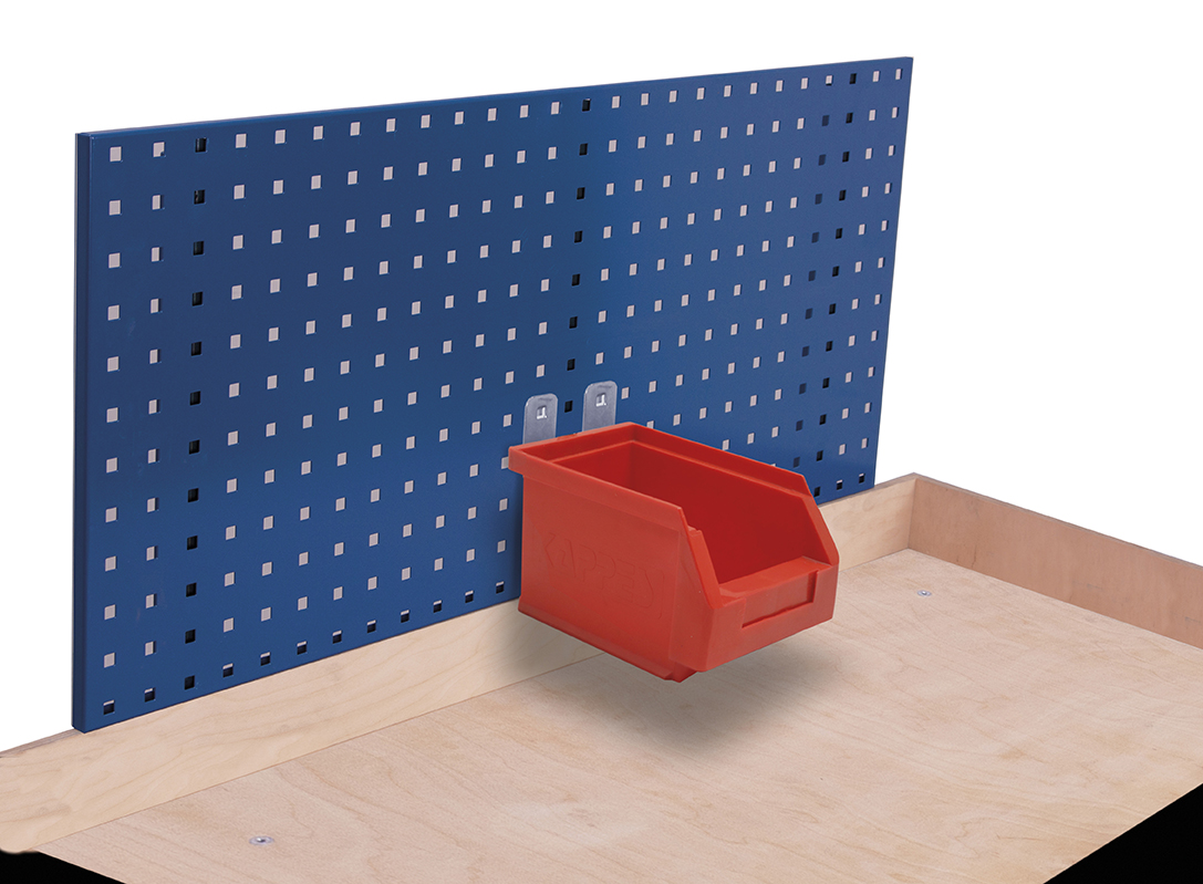 Robuste Materialkiste aus Polyethylen, beständig von -40 °C bis +80 °C, rot, 140 × 230 × 130 mm