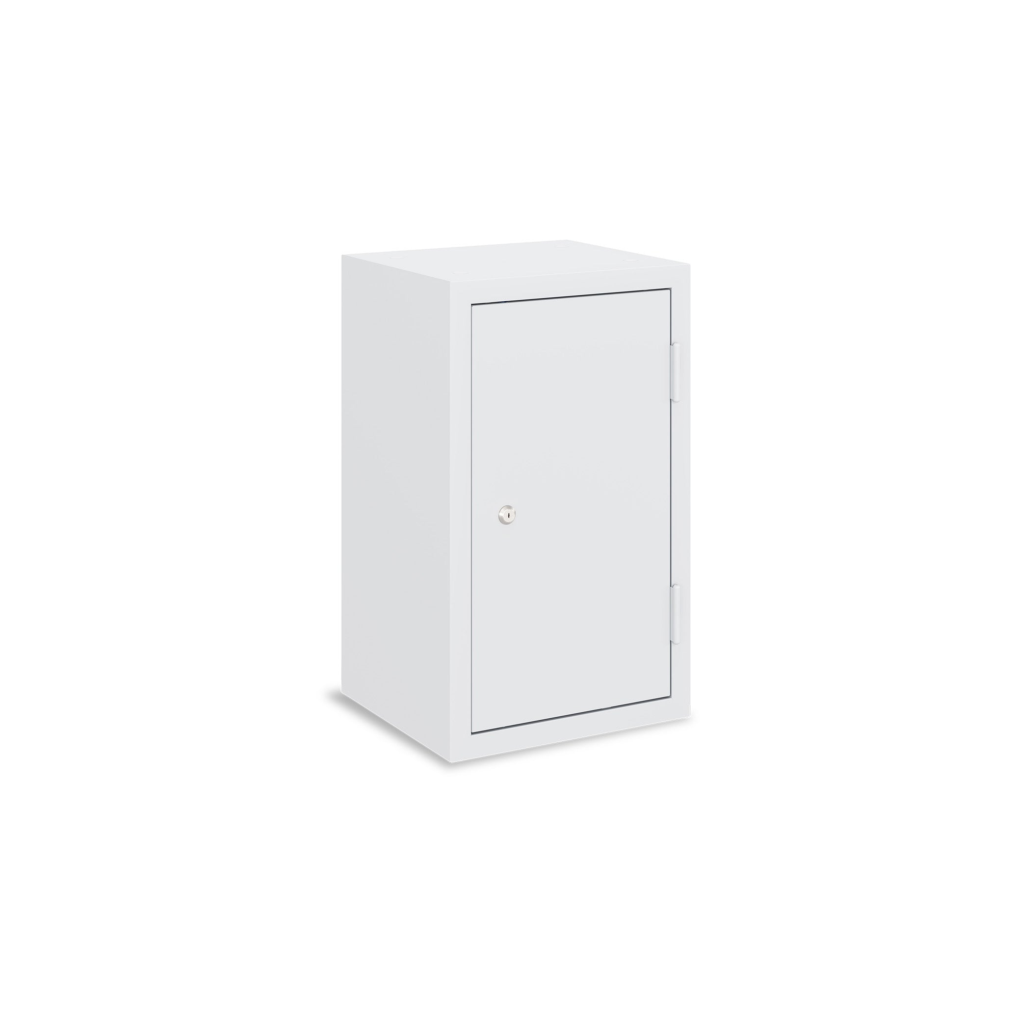 Werkstatt-Hängeschrank 350 × 320 × 600 mm – 1 Fachboden, 2 Schubladen, Farbe lichtgrau