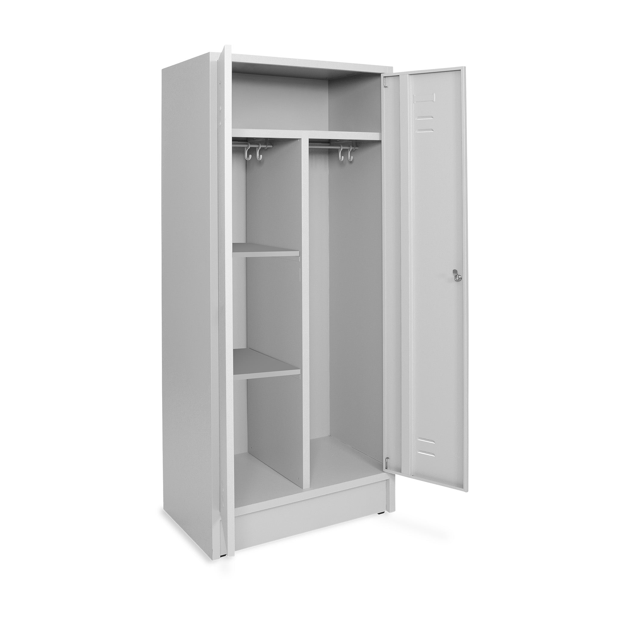 Stahl-Kleiderwäschespind 800 mm mit Fachböden – durchdacht & geräumig