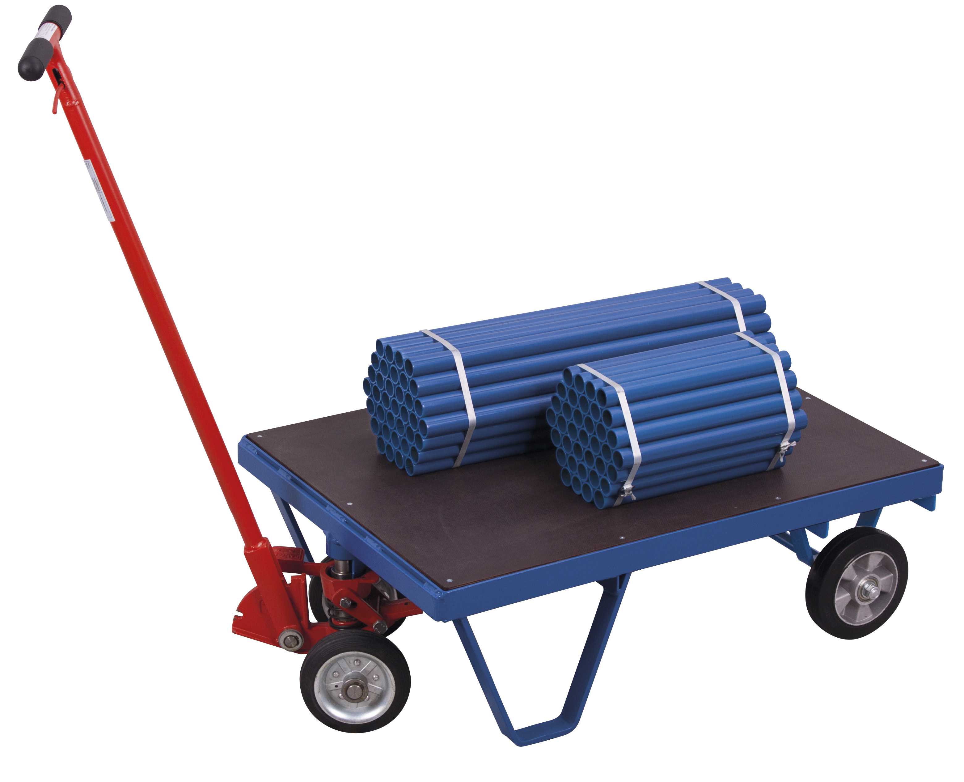 Robuste Schwerlast-Rollplatte 2005 × 1000 × 315 mm, 1000 kg Traglast, RAL 7016