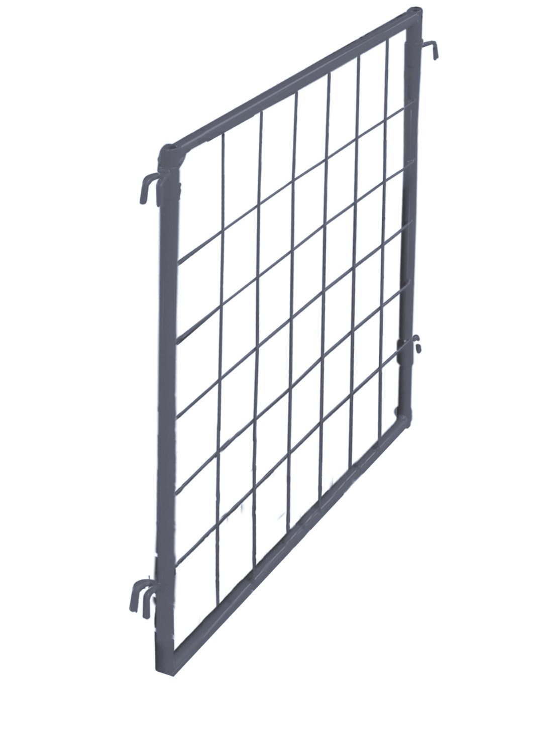 Robustes Palettenaufsatz-Trenngitter 750 mm Tiefe, Nutzhöhe 800 mm, RAL 7016, passend für Palettentyp 62 und 64 Langlebiges Palettenaufsatz-Trenngitter 750 mm Tiefe, Nutzhöhe 600 mm, RAL 7016, passend für Palettentyp 62 und 64
