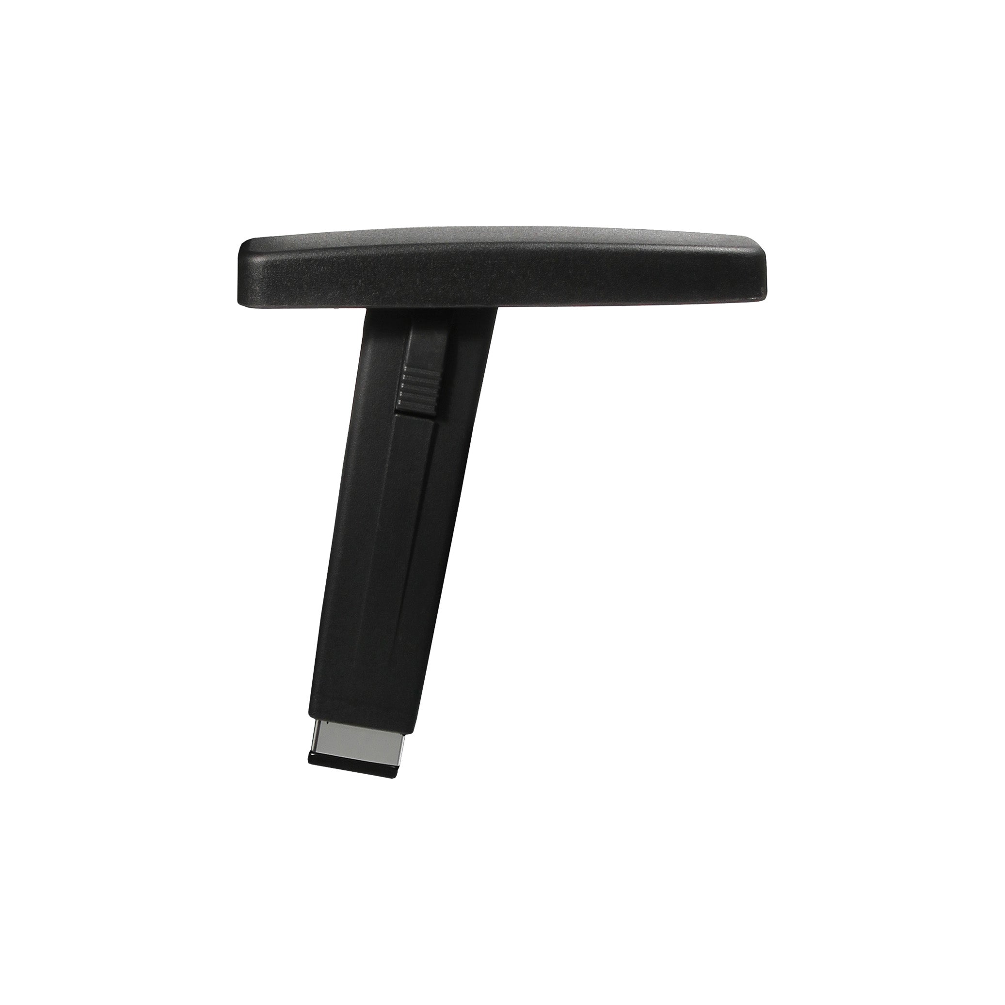 Verstellbares Armlehnen-Paar (Schwarz/Chrom) – Ergonomisches Zubehör für Bürodrehstuhl "Office"