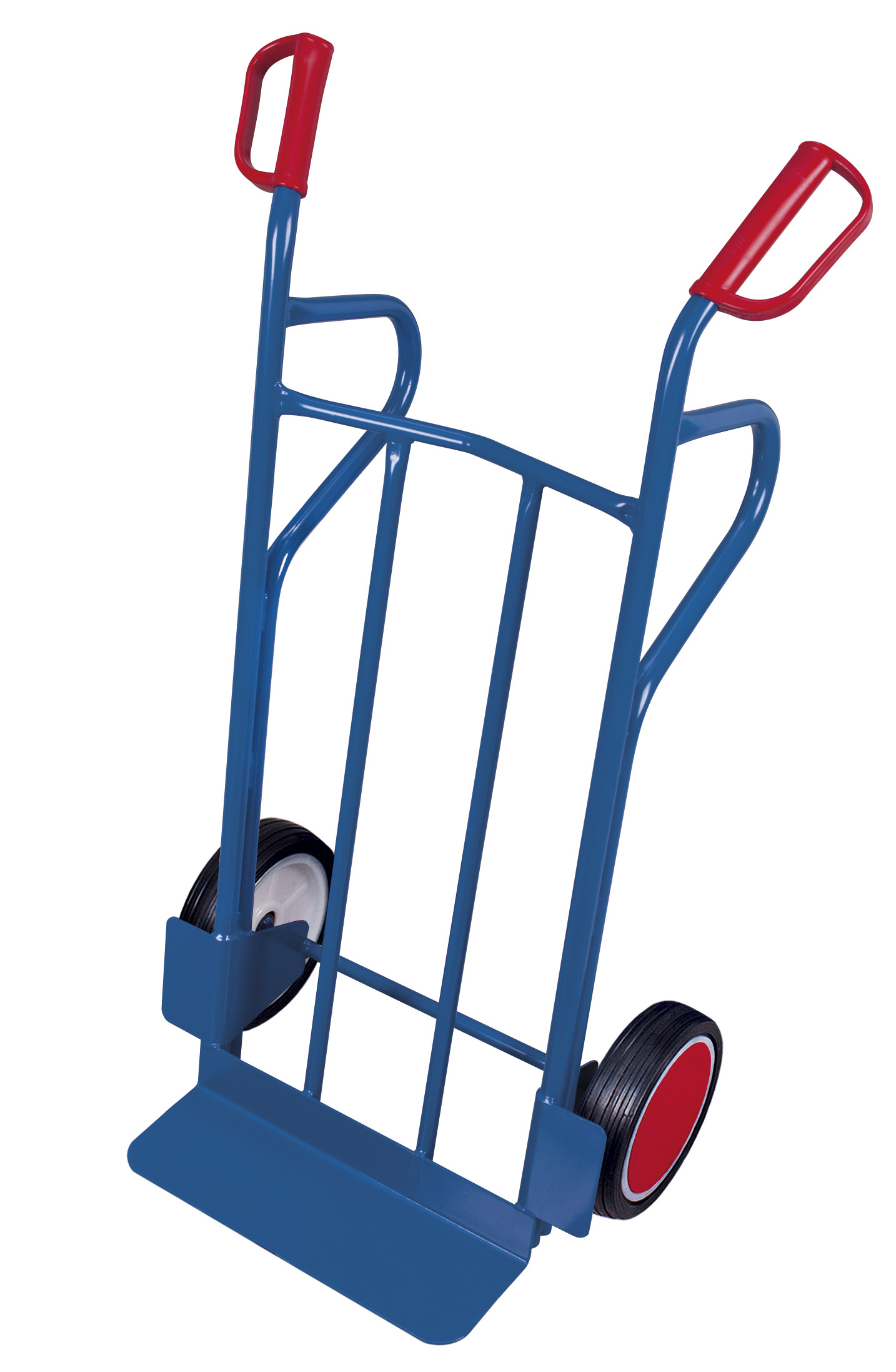 Robuste Stahlrohrkarre mit Vollgummirädern 250 kg, Schaufel 480 × 140 mm, RAL 5010 – mit Standbügeln, ideal für Werkstatt & Lager Robuste Stahlrohrkarre mit Vollgummirädern 250 kg, Schaufel 480 × 140 mm, RAL 5010 – mit Standbügeln, ideal für Werkstatt & Lager