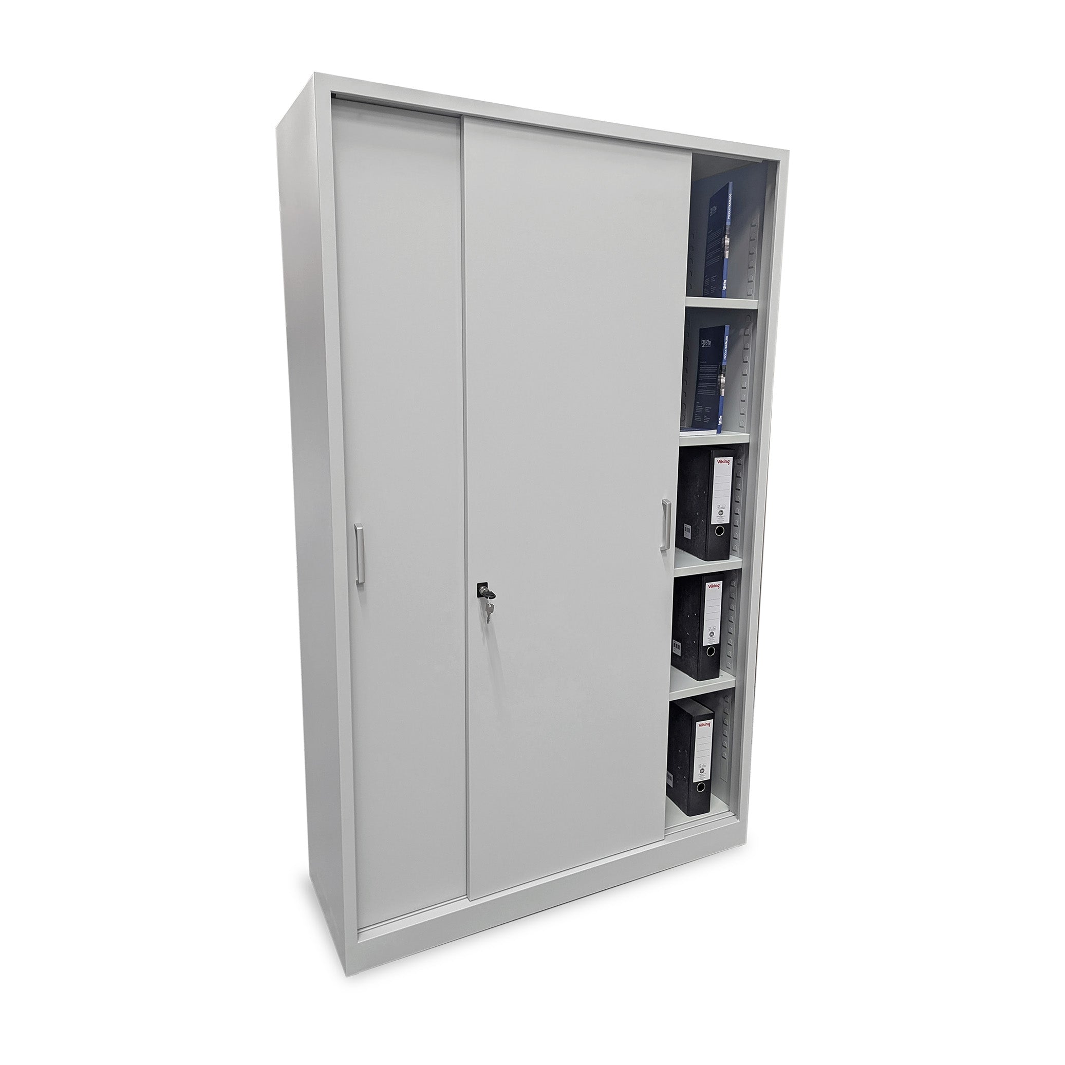 Professioneller Schiebetürenschrank 1200 × 420 × 1950 mm, farbe lichtgrau / lichtgrau Professioneller Schiebetürenschrank 1200 × 420 × 1950 mm, farbe lichtgrau / lichtgrau