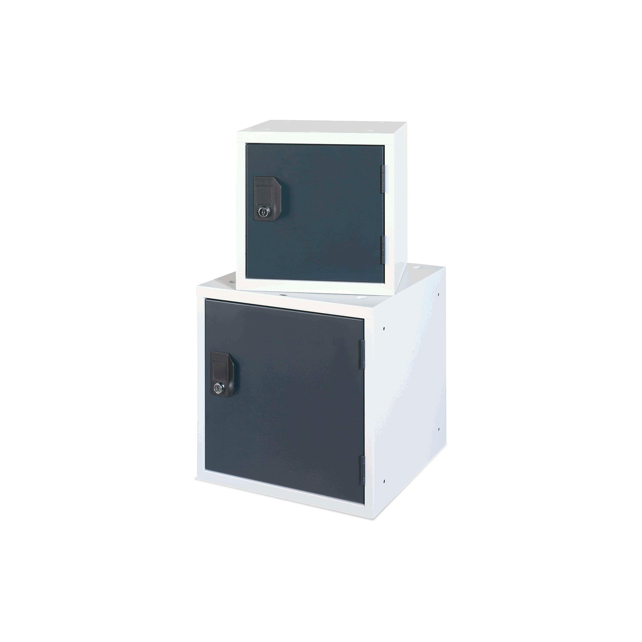 Modularer Schließfachwürfel 305 × 305 × 305 mm, Lichtgrau/Anthrazit – flexibel erweiterbares Aufbewahrungssystem Modularer Schließfachwürfel 450 × 450 × 450 mm, Lichtgrau/Anthrazit – flexibel erweiterbares Aufbewahrungssystem