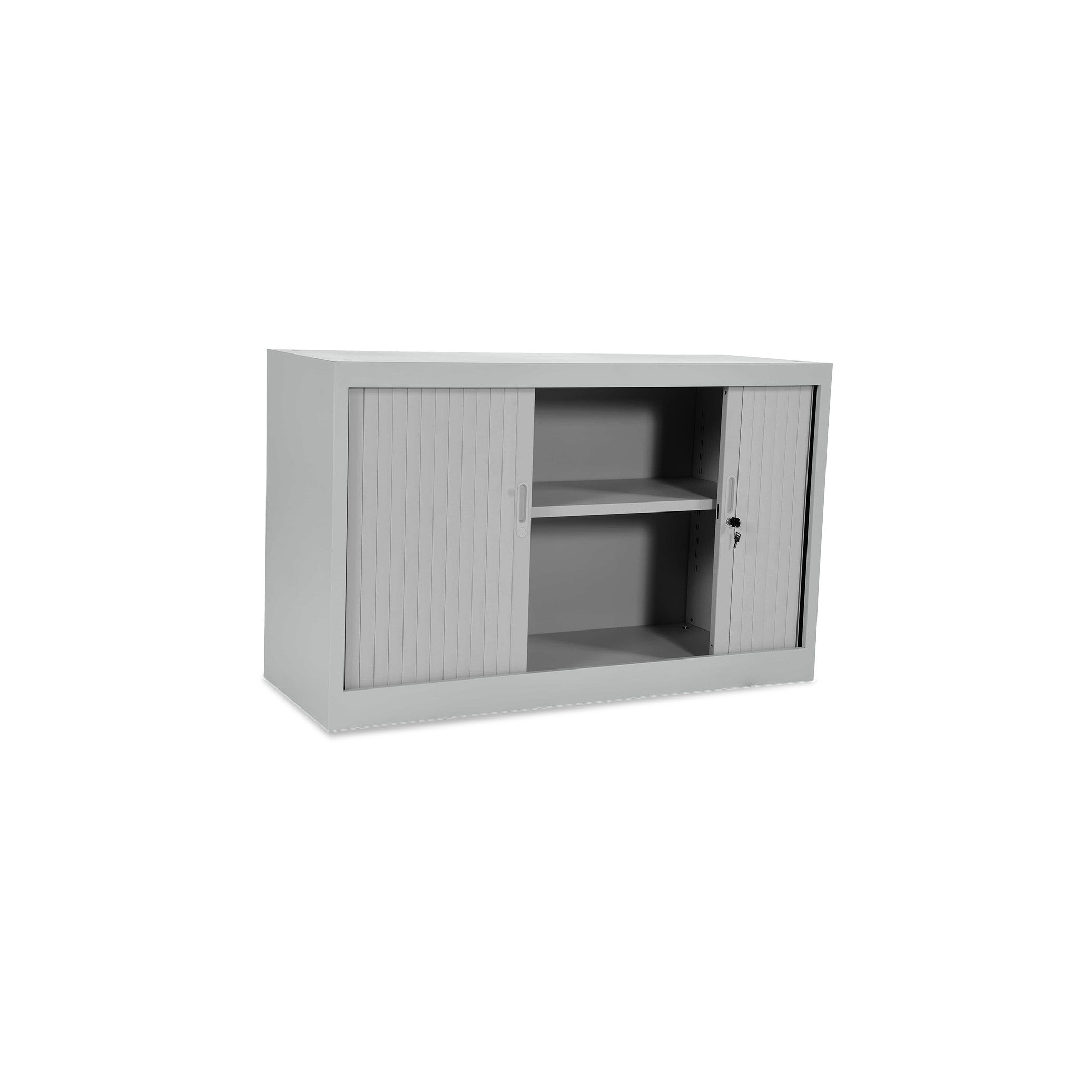 Kompakter Rollladenschrank 1200 × 450 × 750 mm, farbe lichtgrau, 1,5 OH
