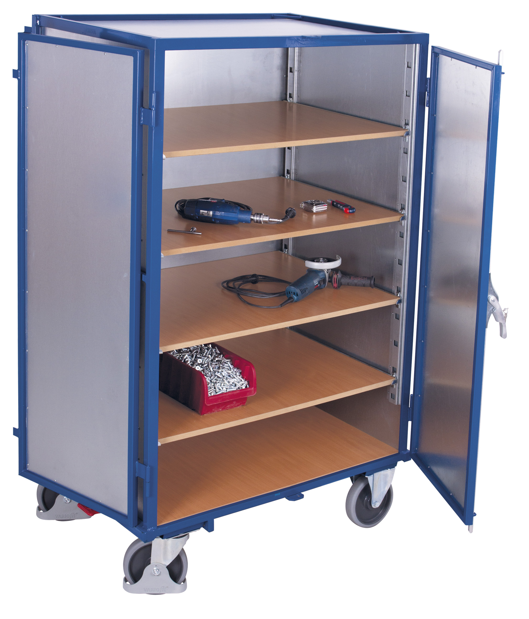 Funktionaler Etagenwagen 1115 × 810 mm, fest verschweißt, 500 kg Traglast, RAL 5010, ideal für Lager & Werkstatt Geräumiger Etagenwagen 1315 × 910 mm, fest verschweißt, 500 kg Traglast, RAL 5010, ideal für Lager & Werkstatt