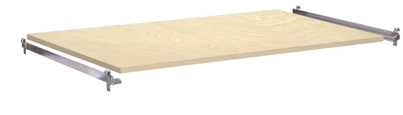 Hochbelastbarer Sperrholz-Etagenboden 1000 × 660 mm mit Winkelprofil, 120 kg Traglast Hochbelastbarer Sperrholz-Etagenboden 1200 × 760 mm mit Winkelprofil, 120 kg Traglast