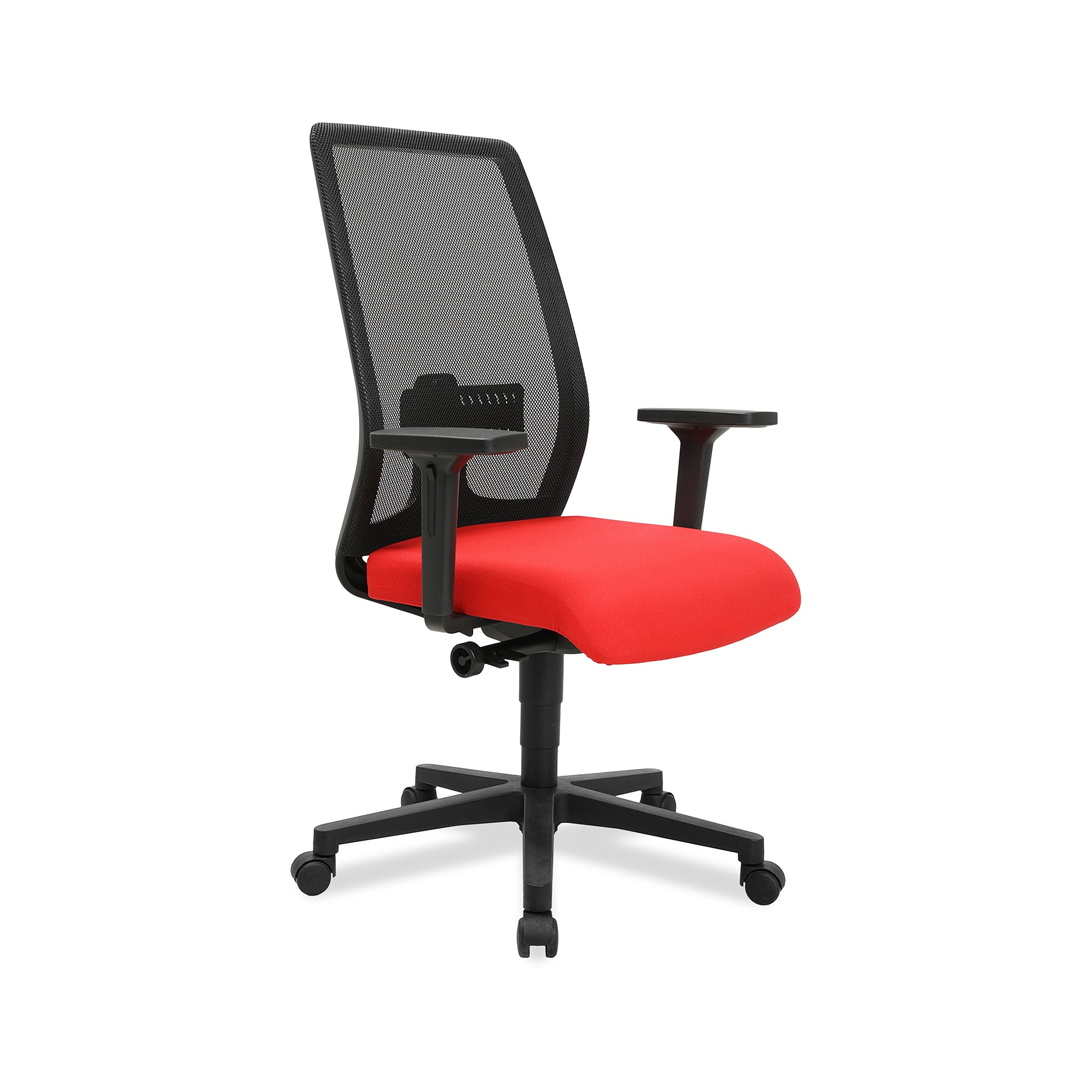 Bürodrehstuhl Eurostar 200 – Ergonomischer Bürostuhl mit h Ordnerhöhener Rückenlehne & Lendenwirbelstütze, Korall Rot | GS geprüft Bürodrehstuhl Eurostar 200 – Ergonomischer Bürostuhl mit h Ordnerhöhener Rückenlehne & Lendenwirbelstütze, Korall Rot | GS geprüft
