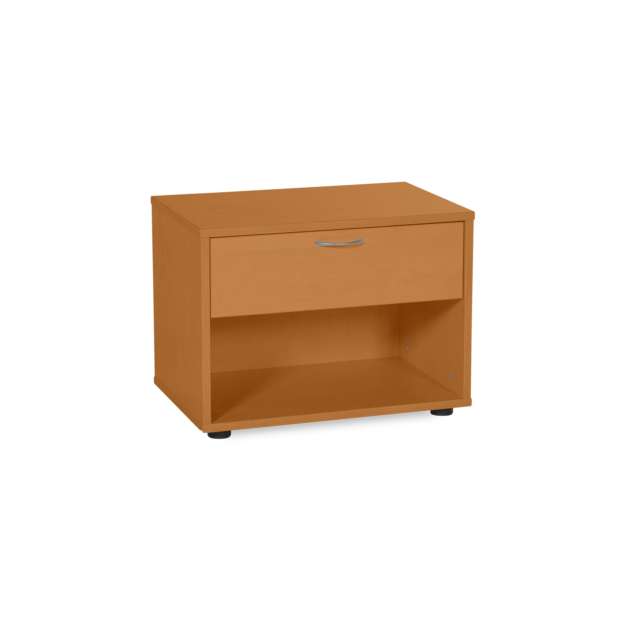 Praktischer Holz-Nachttisch 600 × 400 × 450 mm, Dekor Buche Praktischer Holz-Nachttisch 600 × 400 × 450 mm, Dekor Buche