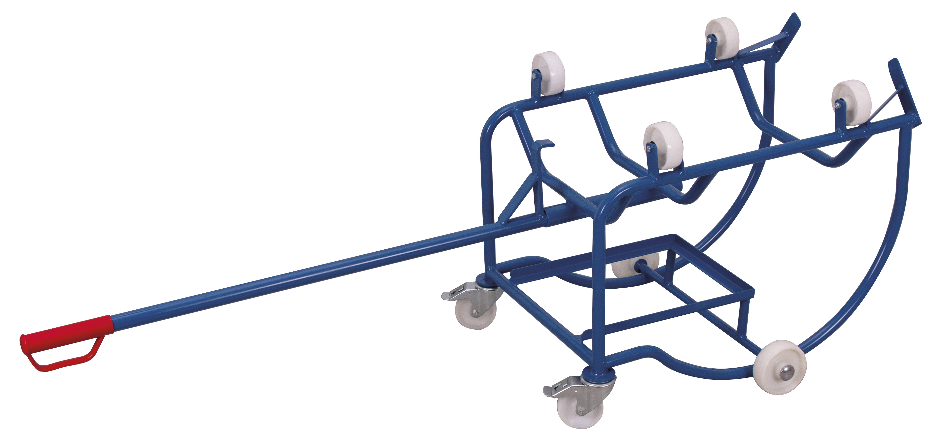 Funktionaler Fasskipper 895 × 715 × 690 mm mit 4 Kunststoffrollen für 200-Liter-Stahlblechfässer, RAL 5010, ideal für Transport & Entleerung Funktionaler Fasskipper 895 × 715 × 690 mm mit 4 Kunststoffrollen für 200-Liter-Stahlblechfässer, RAL 7016, ideal für Transport & Entleerung