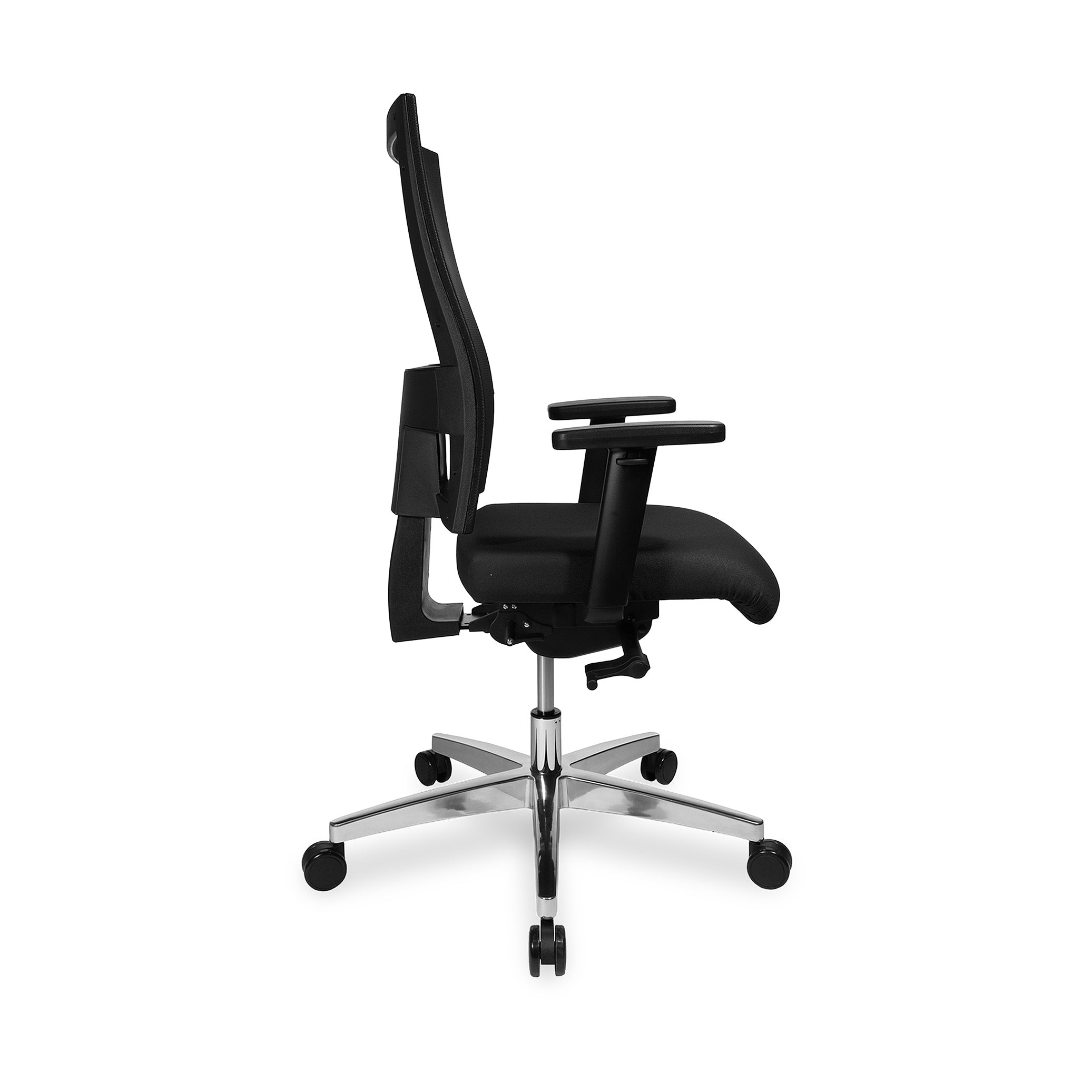 Bürodrehstuhl "Profi Net 11" – Moderne Netzoptik mit ergonomischem Komfort & Design-Fußkreuz – Ideal für lange Arbeitstage