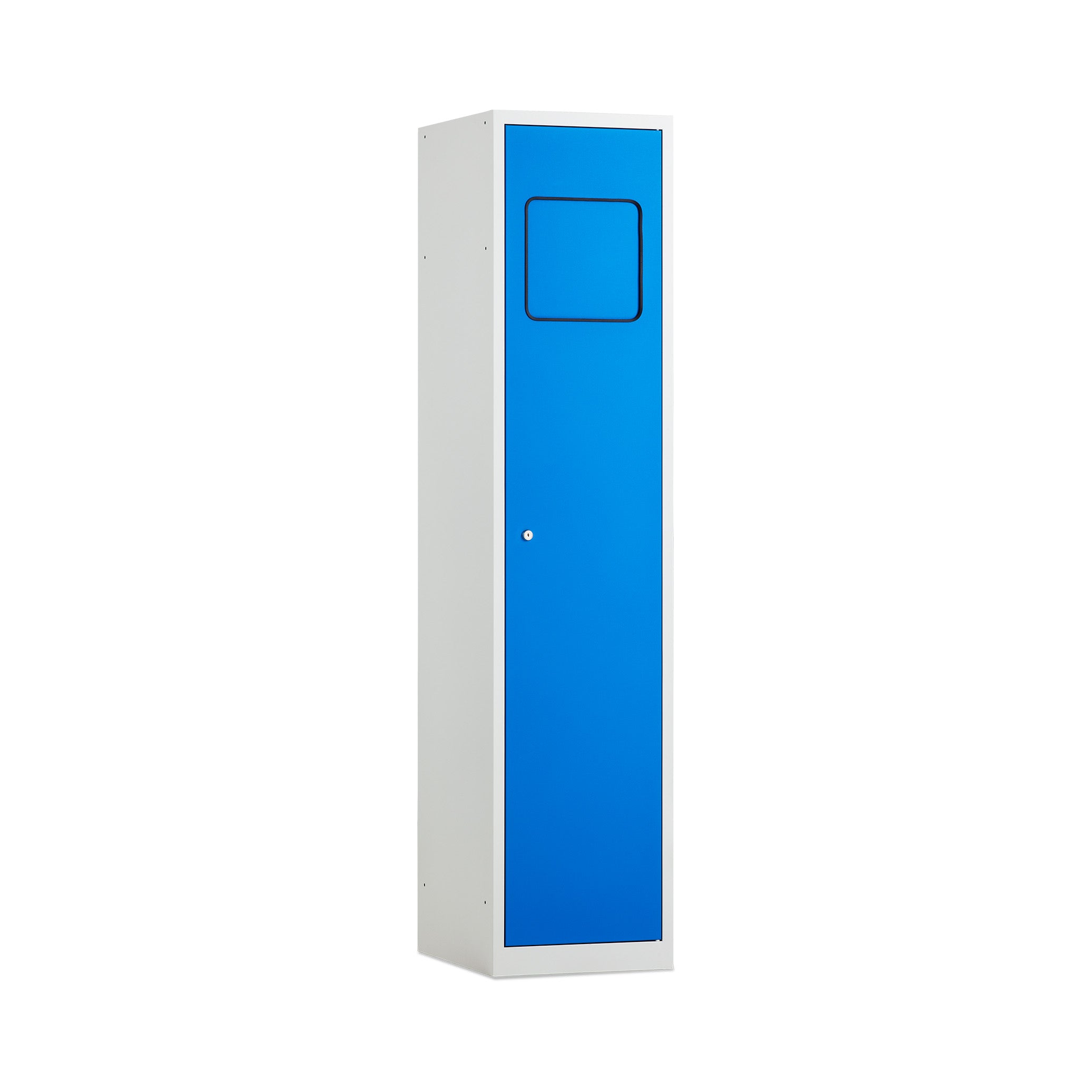 Funktionaler Wäschesammelschrank 400 × 500 × 1800 mm, farbe lichtgrau/enzianblau Funktionaler Wäschesammelschrank 400 × 500 × 1800 mm, farbe lichtgrau/enzianblau