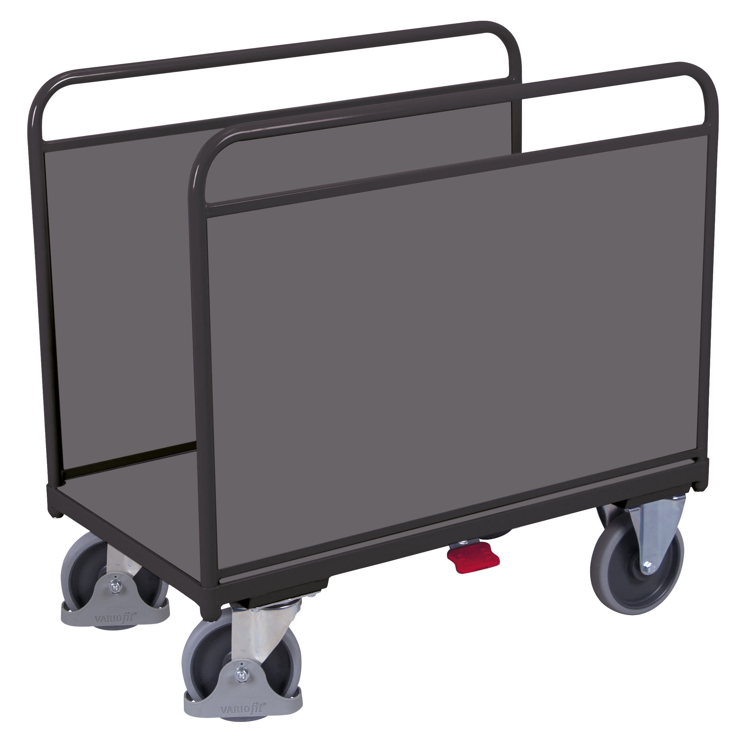 Funktionaler Seitenbügelwagen mit Holzwänden 1060 × 600 mm, 500 kg Traglast, RAL 7016, ideal für Lager & Werkstatt Stabiler Seitenbügelwagen mit Holzwänden 1260 × 800 mm, 500 kg Traglast, RAL 7016, ideal für Lager & Werkstatt