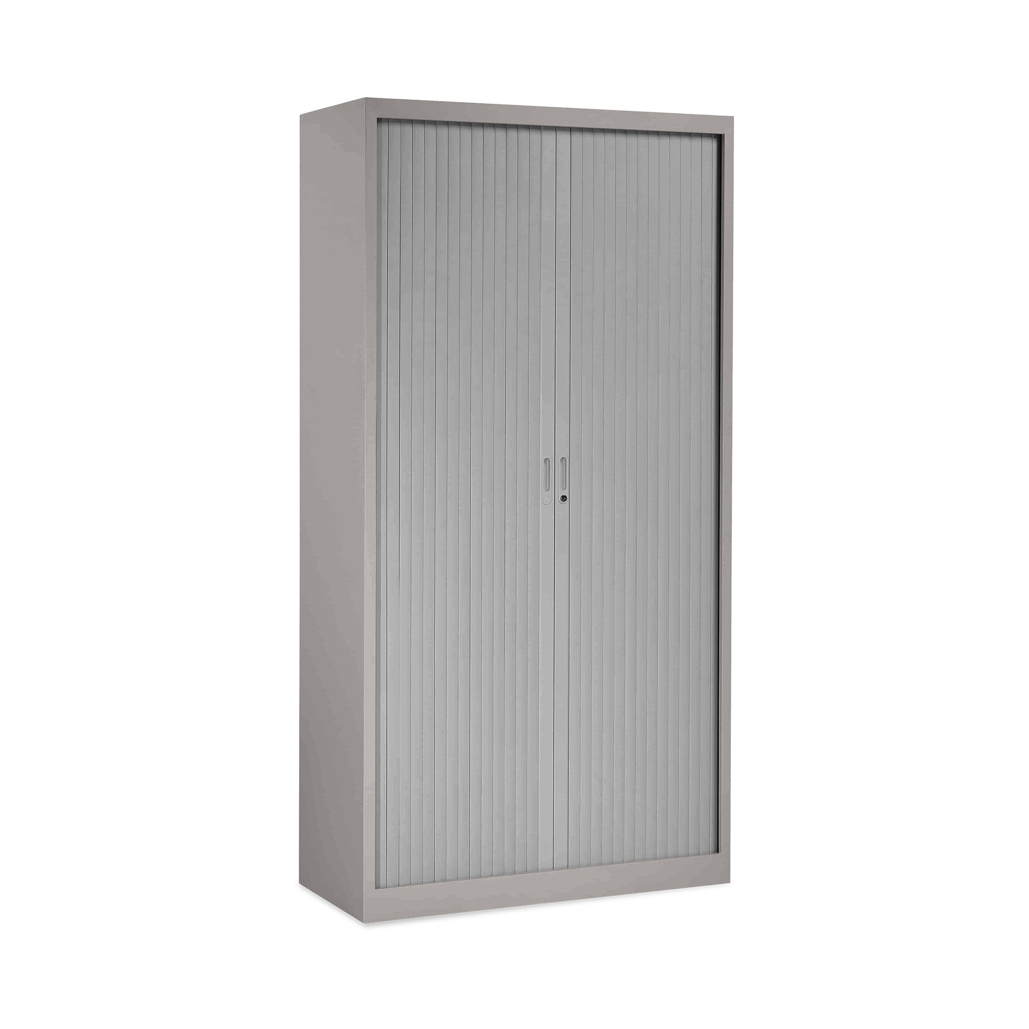 Hoher Rollladenschrank 1200 × 450 × 1950 mm, farbe weißaluminium/silber, 5 OH Hoher Rollladenschrank 1200 × 450 × 1950 mm, farbe weißaluminium/silber, 5 OH