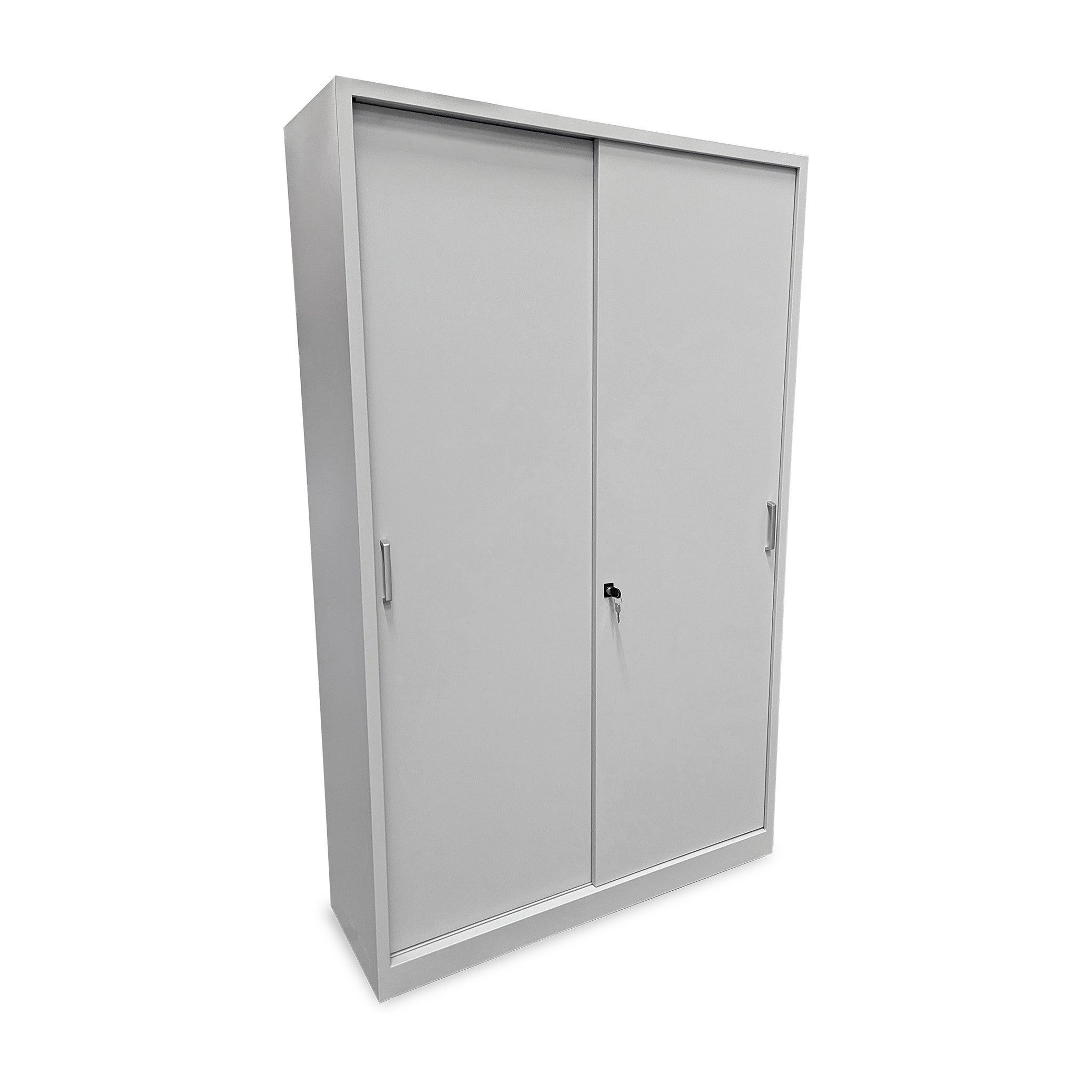 Professioneller Schiebetürenschrank 1200 × 420 × 1950 mm, farbe lichtgrau / lichtgrau