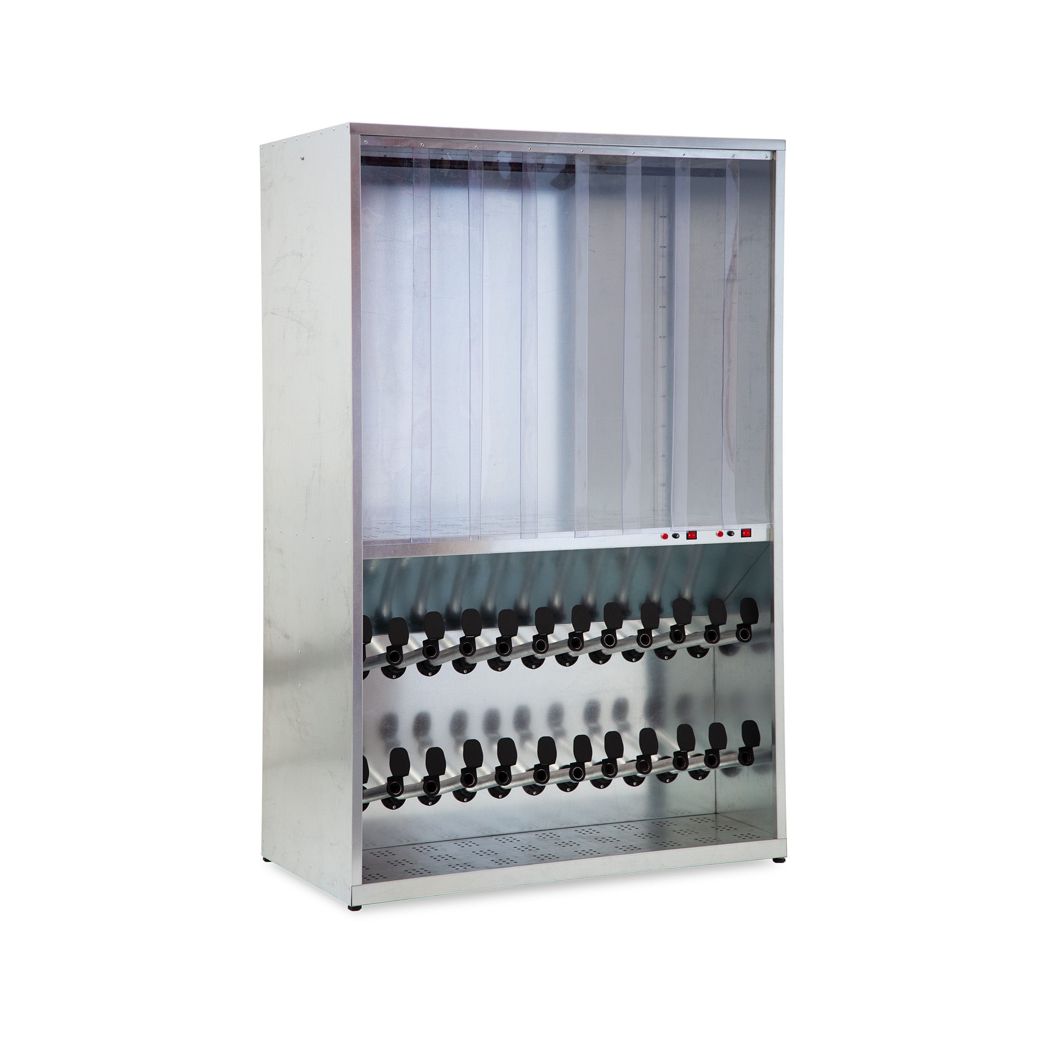 Vielseitiger Trockenschrank 1300 × 650 × 1975 mm, farbe lichtgrau