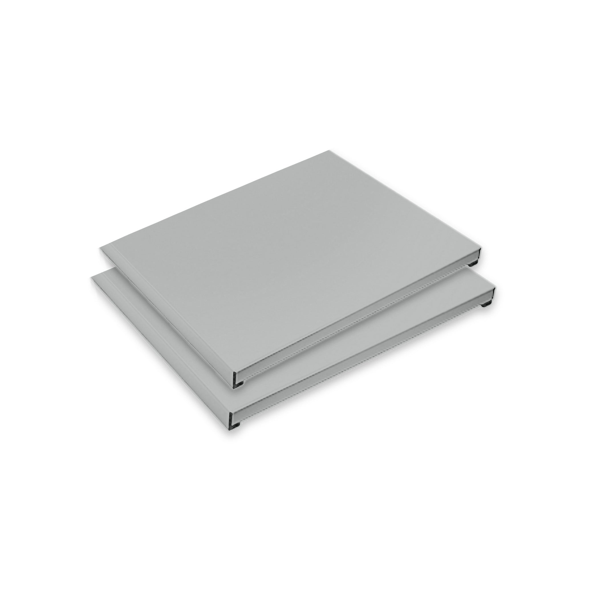 Praktisches Fachbodenset, 2 Stück à 250 mm für Spind 500 × 500 × 1800 mm Fachbodenset 2 Stück, 400 mm, für Spind 800 × 500 × 1800 mm, Farbe lichtgrau