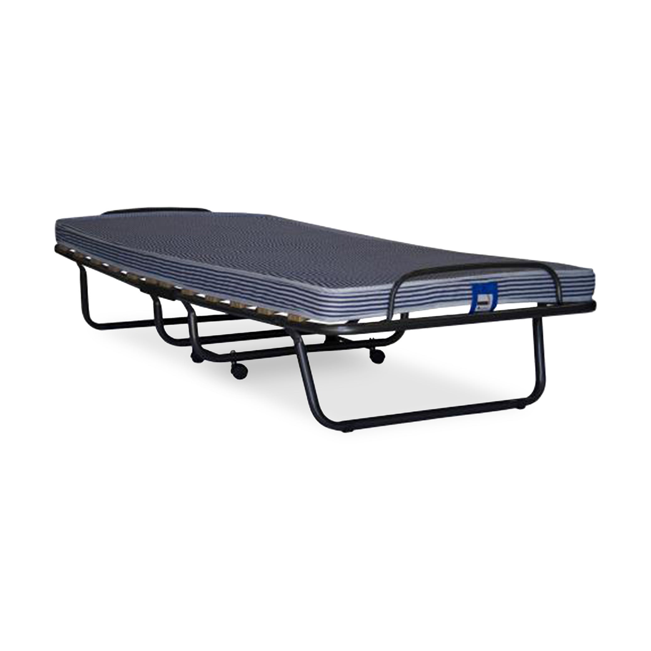 Klappbett mit Matratze, 800 x 1900 mm, faltbar mit Rollen Klappbett mit Matratze, 800 x 1900 mm, faltbar mit Rollen