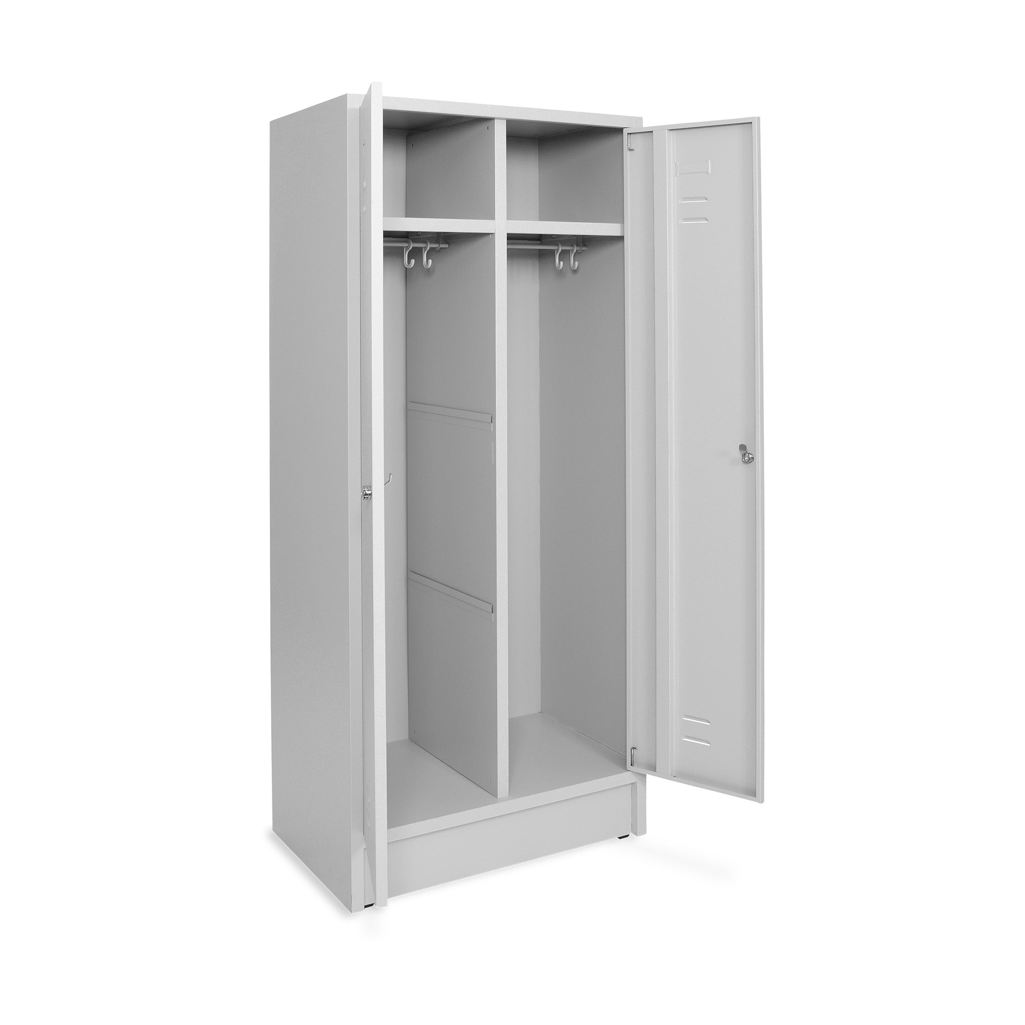 Stahl-Doppelspind 800 mm  Ordnerhöhenne Fachböden – stabil & funktional