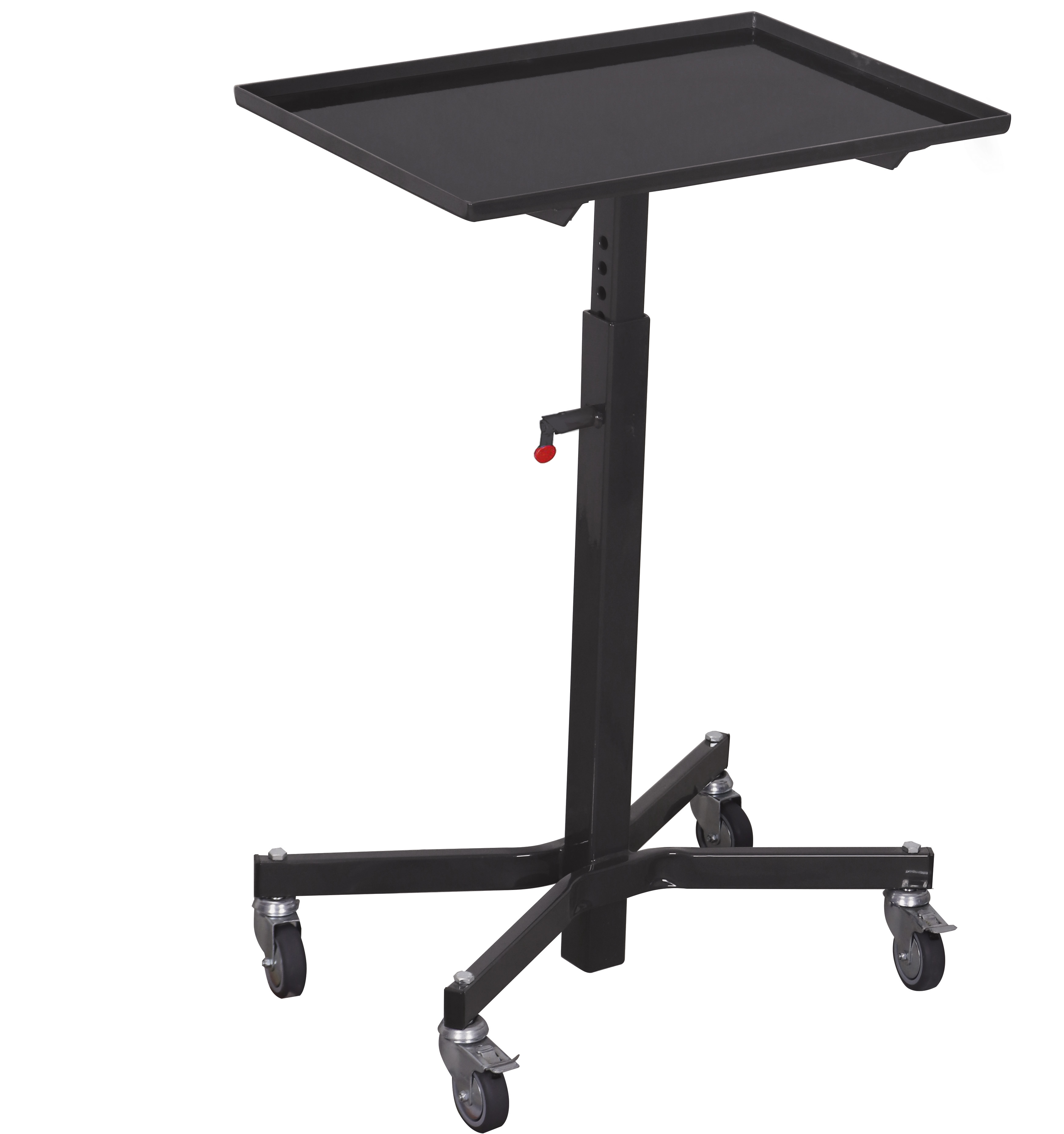 Flexibler Materialständer höhenverstellbar 610 x 410 mm für Kisten, 150 kg Traglast, RAL 7016, ideal für Produktion & Kommissionierung