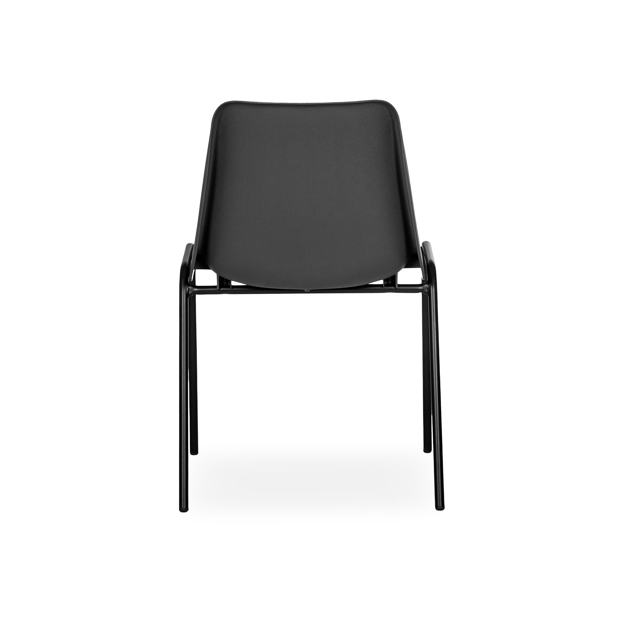 Stapelbarer Schalenstuhl Basic Schwarz Funktional Robust und Platzsparend