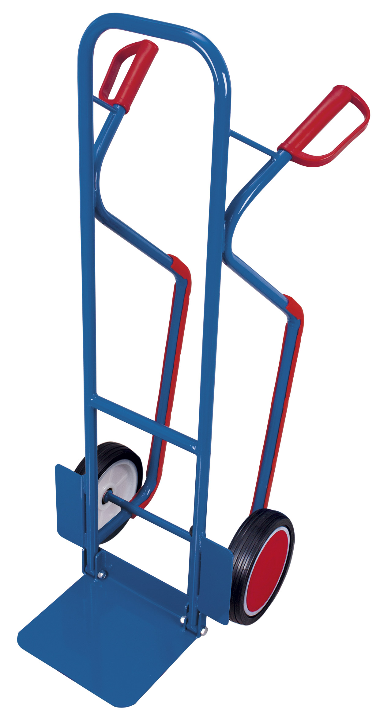 Klappbare Stahlrohrkarre mit Vollgummibereifung 200 kg, Schaufel 320 × 255 mm, RAL 5010 – ideal für Lager & Transport Klappbare Stahlrohrkarre mit Vollgummibereifung 200 kg, Schaufel 320 × 255 mm, RAL 5010 – ideal für Lager & Transport