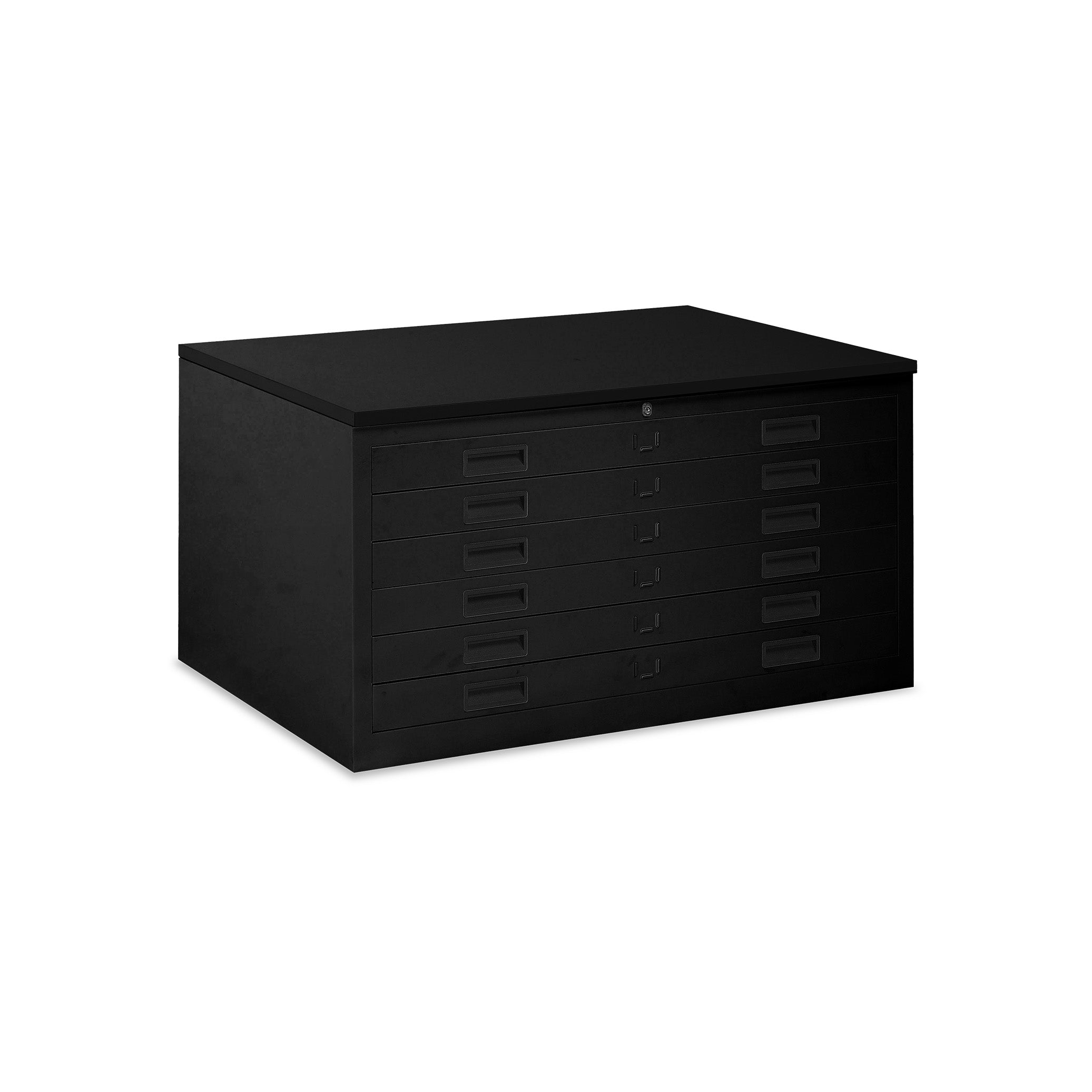 Kompakter Zeichnungsschrank 1130 × 830 × 605 mm für DIN A1, Farbe Tiefschwarz/Tiefschwarz Kompakter Zeichnungsschrank 1130 × 830 × 605 mm für DIN A1, Farbe Tiefschwarz/Tiefschwarz