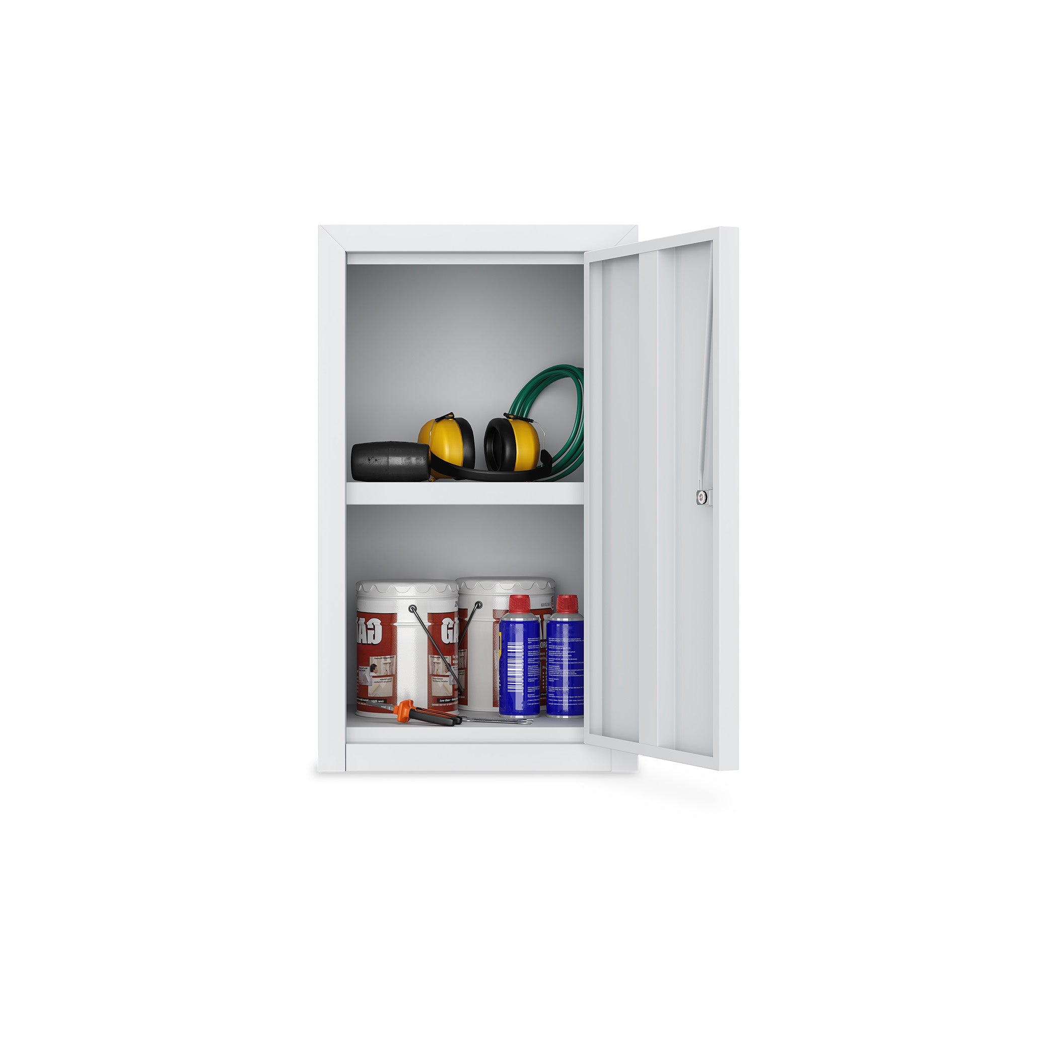 Werkstatt-Hängeschrank 350 × 320 × 600 mm – 1 Schublade, ohne Fachboden, Farbe lichtgrau