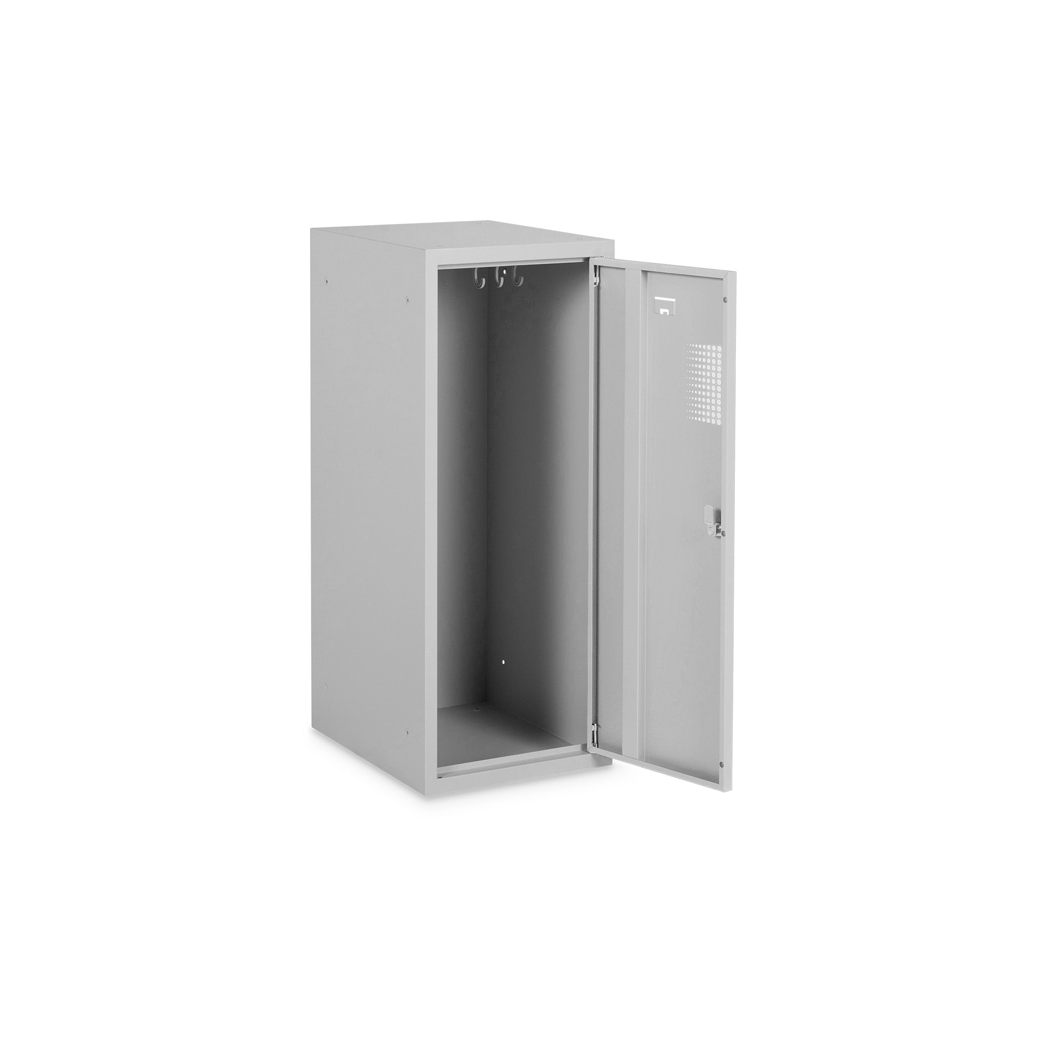 Geräumiger Mini-Spind 400 × 500 × 1000 mm, Farbe lichtgrau