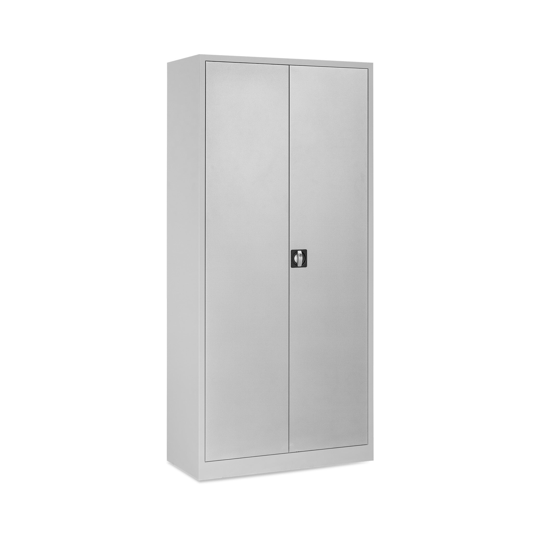 Stahl-Aktenschrank 920 × 420 × 1950 mm (5 Ordnerhöhen), Lichtgrau – robuster Stahlschrank für Büro und Archiv Flügeltürenschrank mit Wertfach 920 × 420 × 1950 mm, 5 Ordnerhöhen, Farbe Lichtgrau/Lichtgrau