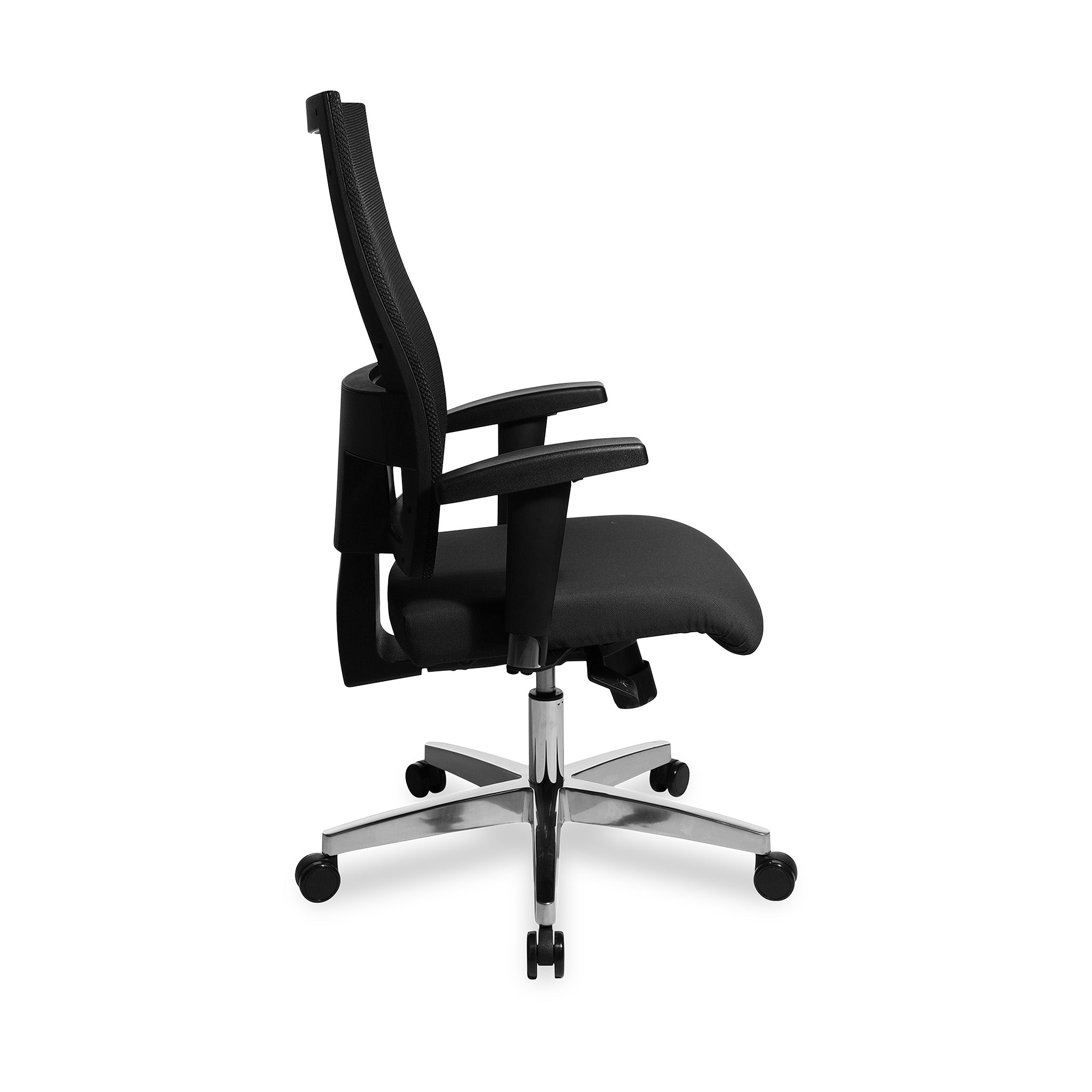 Bürodrehstuhl X-Pander – Moderner Bürostuhl mit Netzrücken & atmungsaktiver Sitzfläche, Schwarzes Polster | GS geprüft