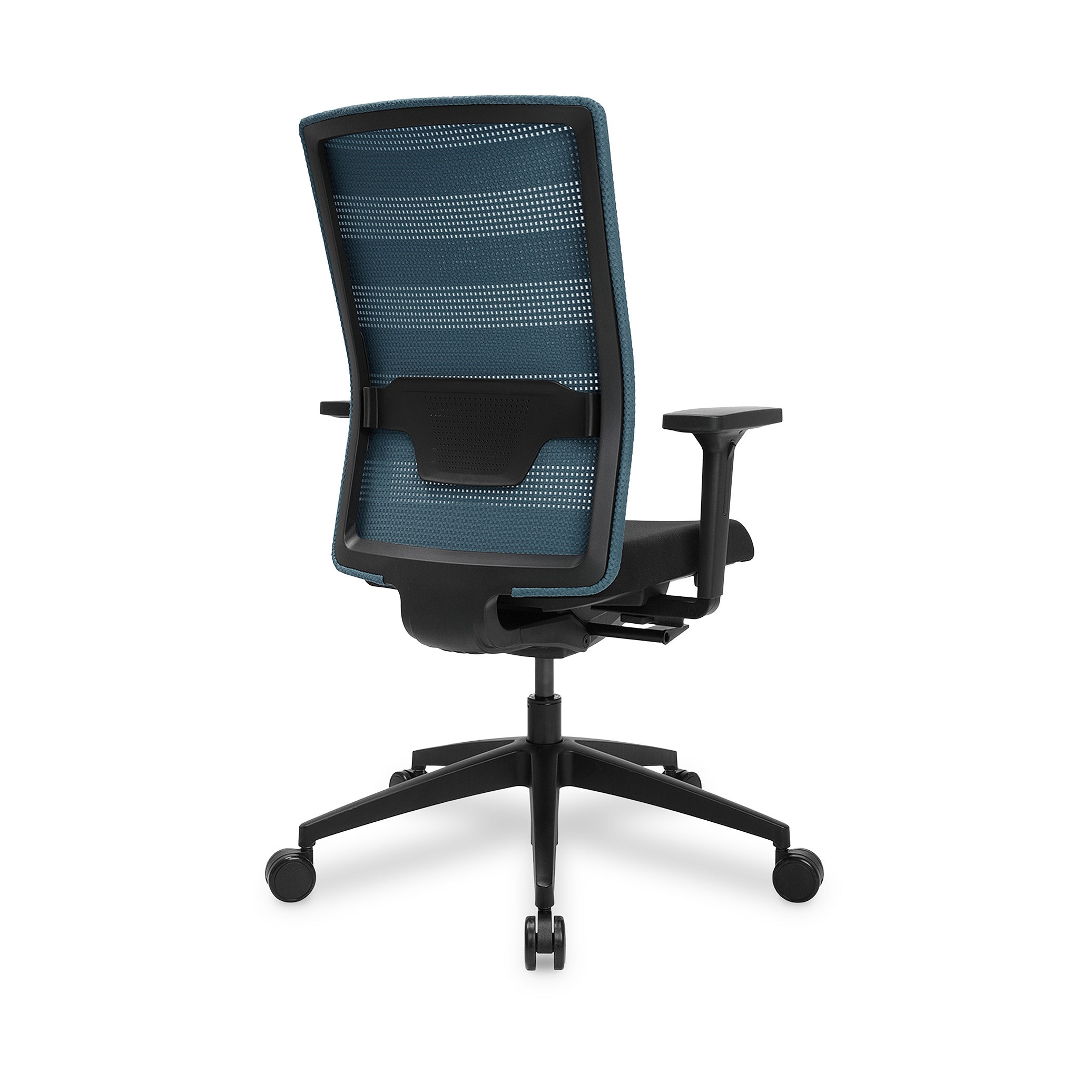 Bürodrehstuhl AIRWORK – Ergonomischer Netzrückenstuhl mit Lordosenstütze, Mint Polster, GS geprüft