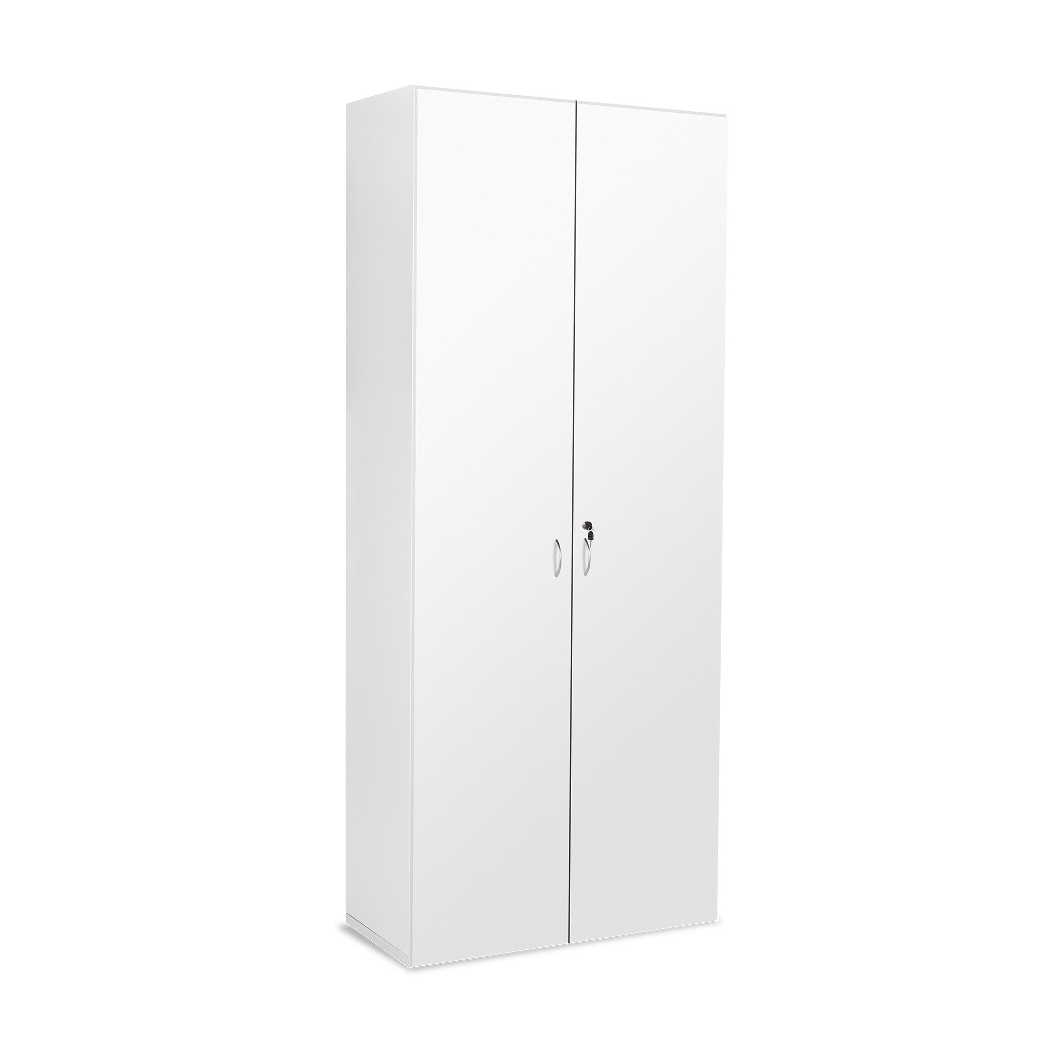 Aktenschrank Holz 6 Ordnerhöhen 800x393x2150 mm, weiß – elegant & funktional