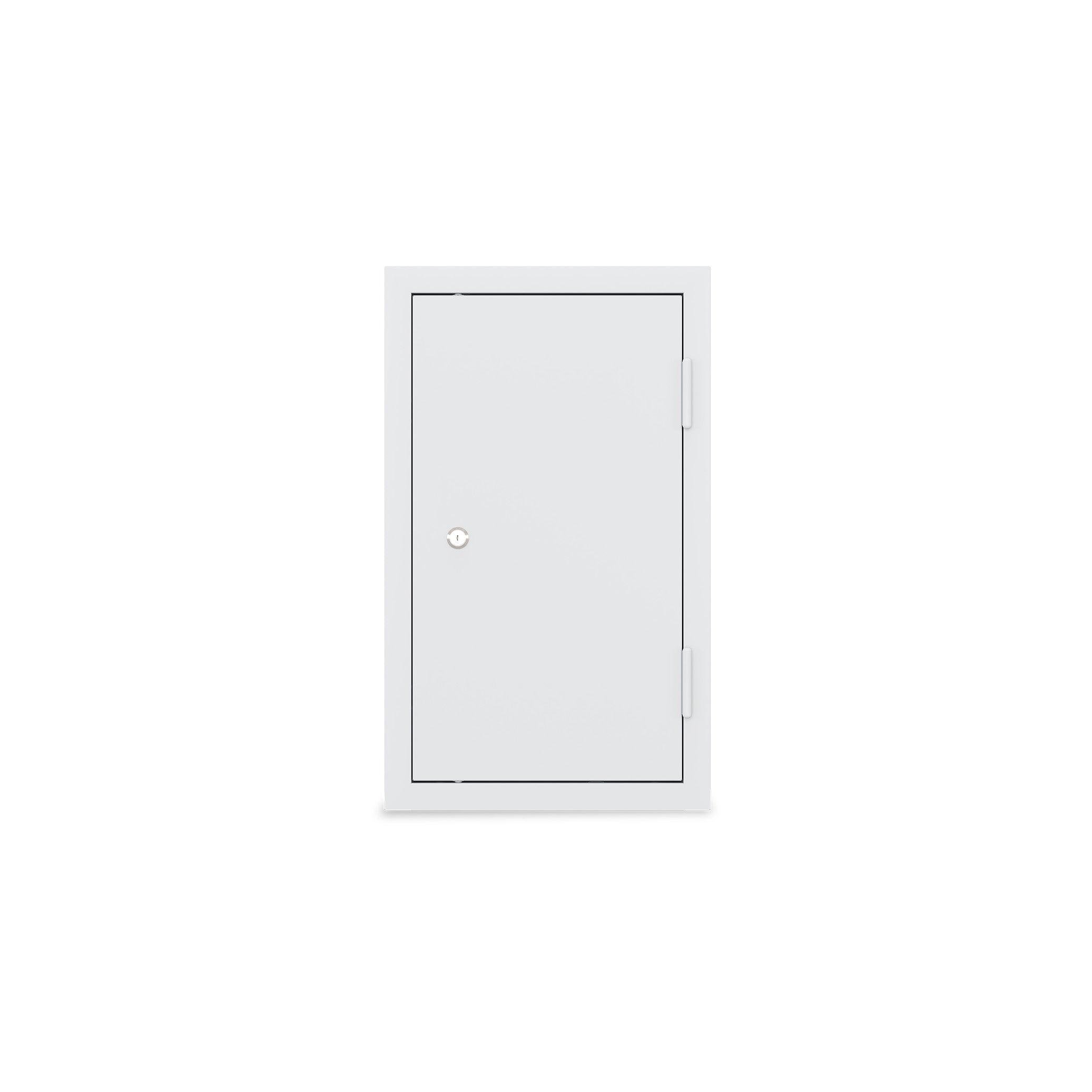 Werkstatt-Hängeschrank 350 × 320 × 600 mm – 1 Fachboden, 2 Schubladen, Farbe lichtgrau