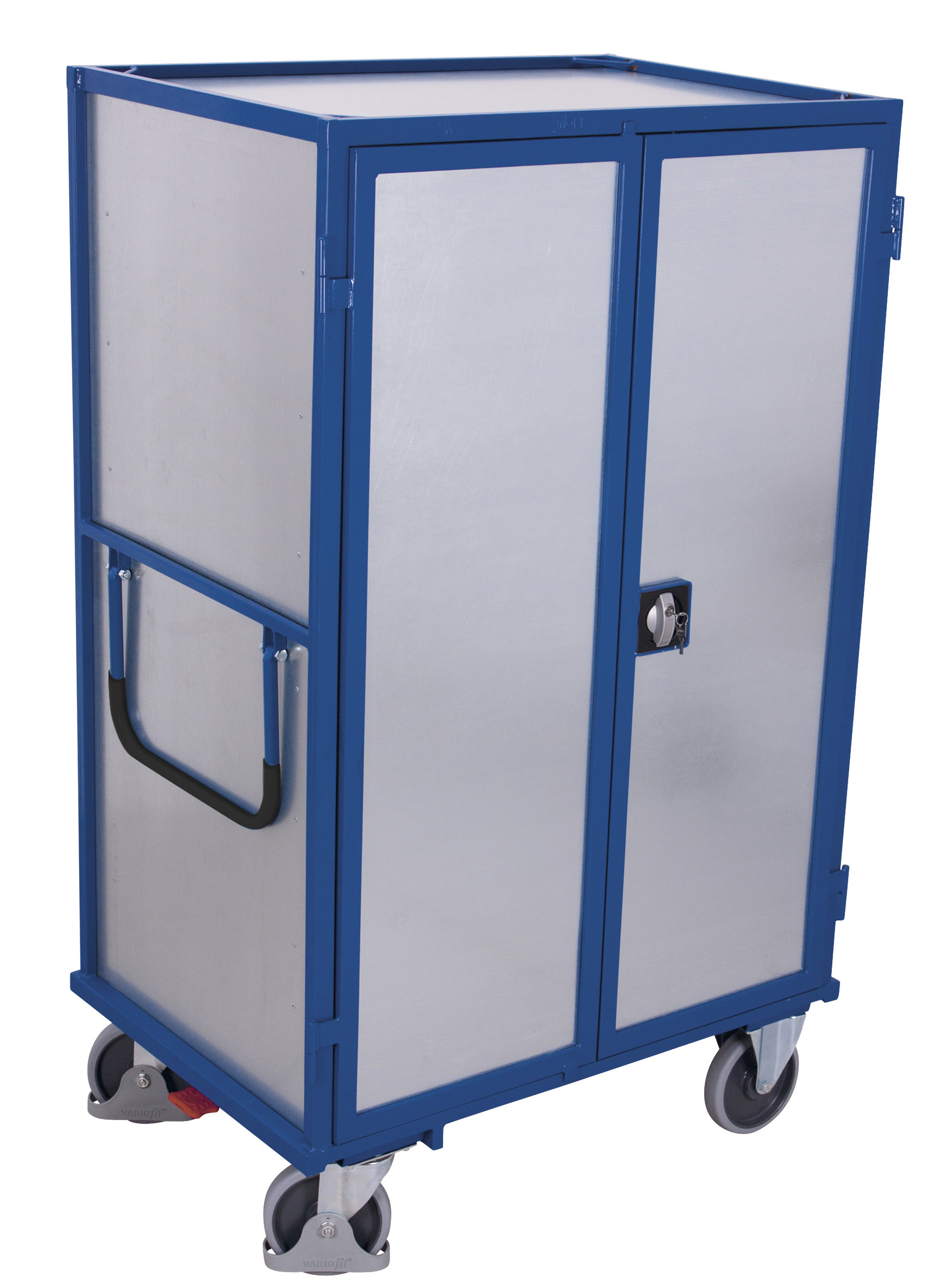 Widerstandsfähiger Etagenwagen 1315 × 830 mm, fest verschweißt, 500 kg Traglast, RAL 5010, ideal für Lager & Werkstatt