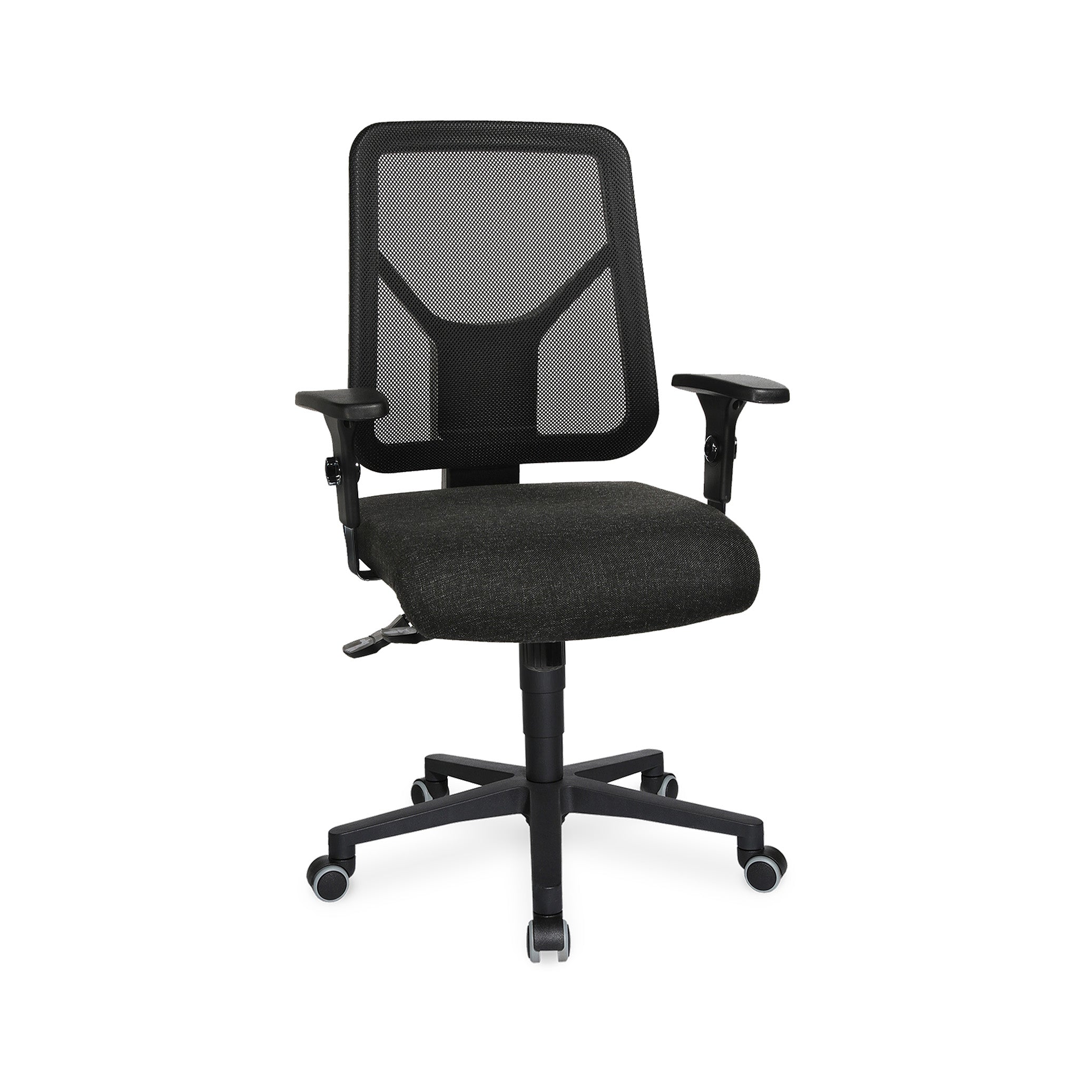 Ergonomischer Bürodrehstuhl mit Netzrücken, Farbe Anthrazit/Schwarz Ergonomischer Bürodrehstuhl mit Netzrücken, Farbe Anthrazit/Schwarz