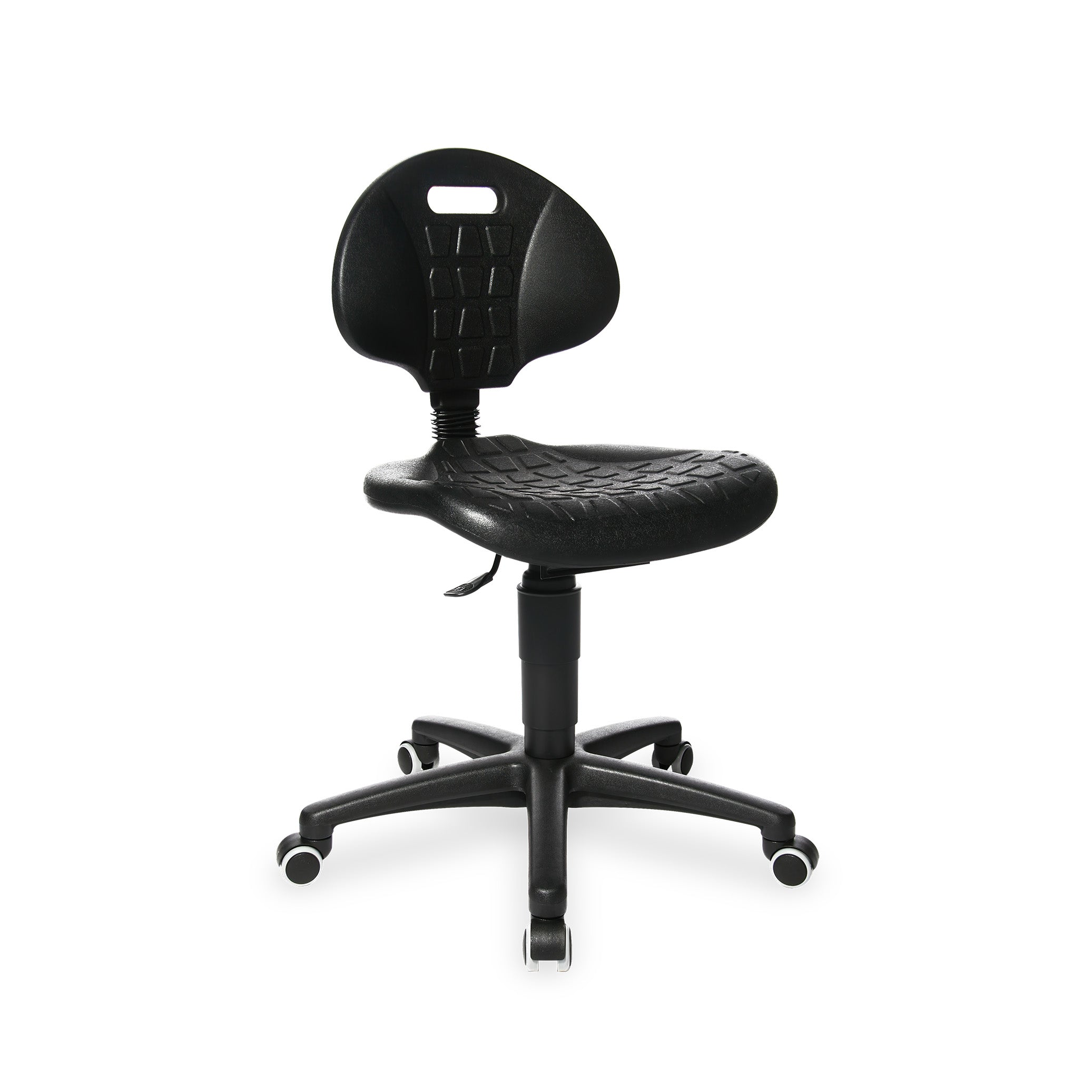 Ergonomischer Arbeitsdrehstuhl, Sitzhöhe 410–540 mm, Farbe Polyätherschaum schwarz / schwarz Ergonomischer Arbeitsdrehstuhl, Sitzhöhe 410–540 mm, Farbe Polyätherschaum schwarz / schwarz