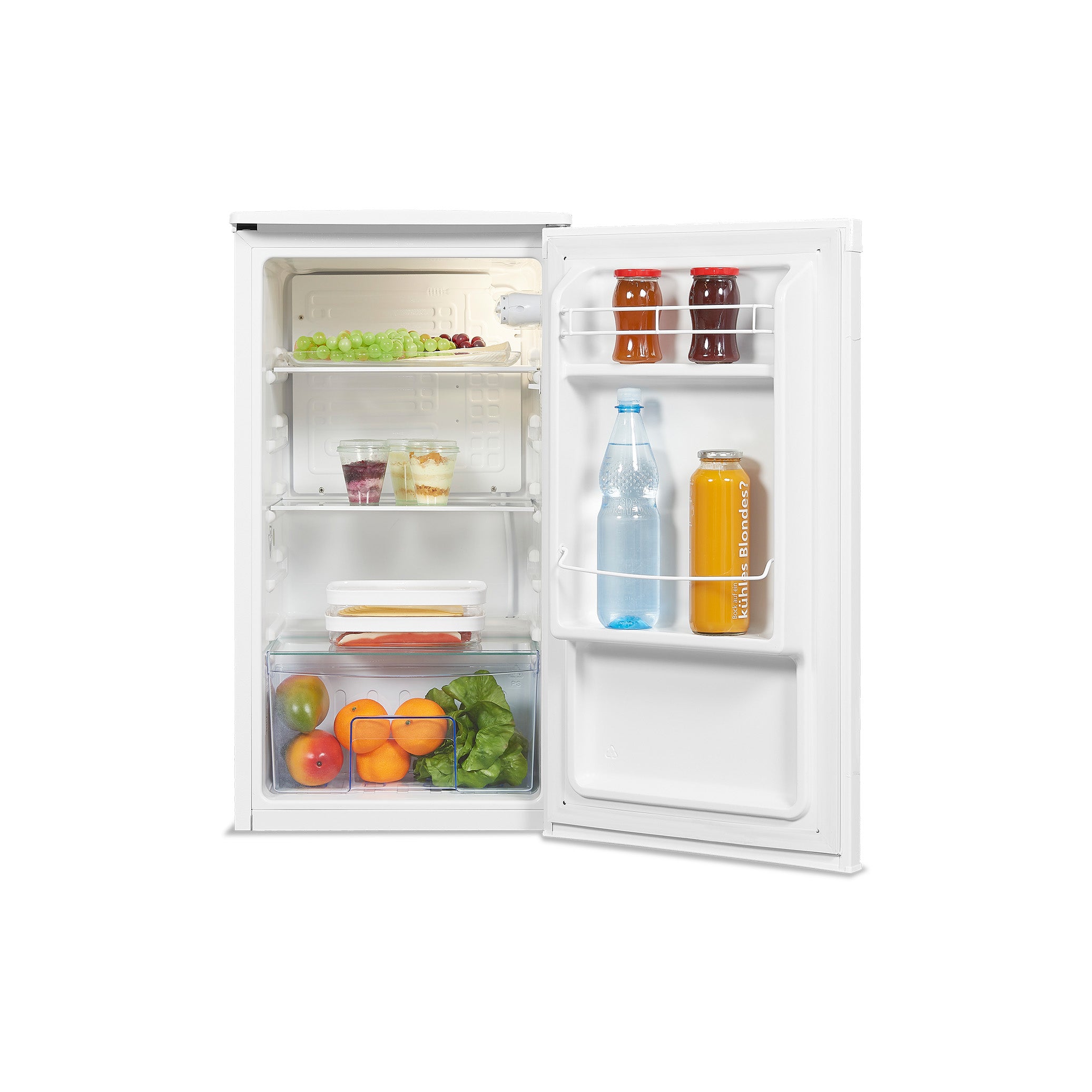 Kompakter Vollraumkühlschrank ohne Gefrierfach – 450 × 450 × 845 mm, Farbe weiß Kompakter Vollraumkühlschrank ohne Gefrierfach – 450 × 450 × 845 mm, Farbe weiß